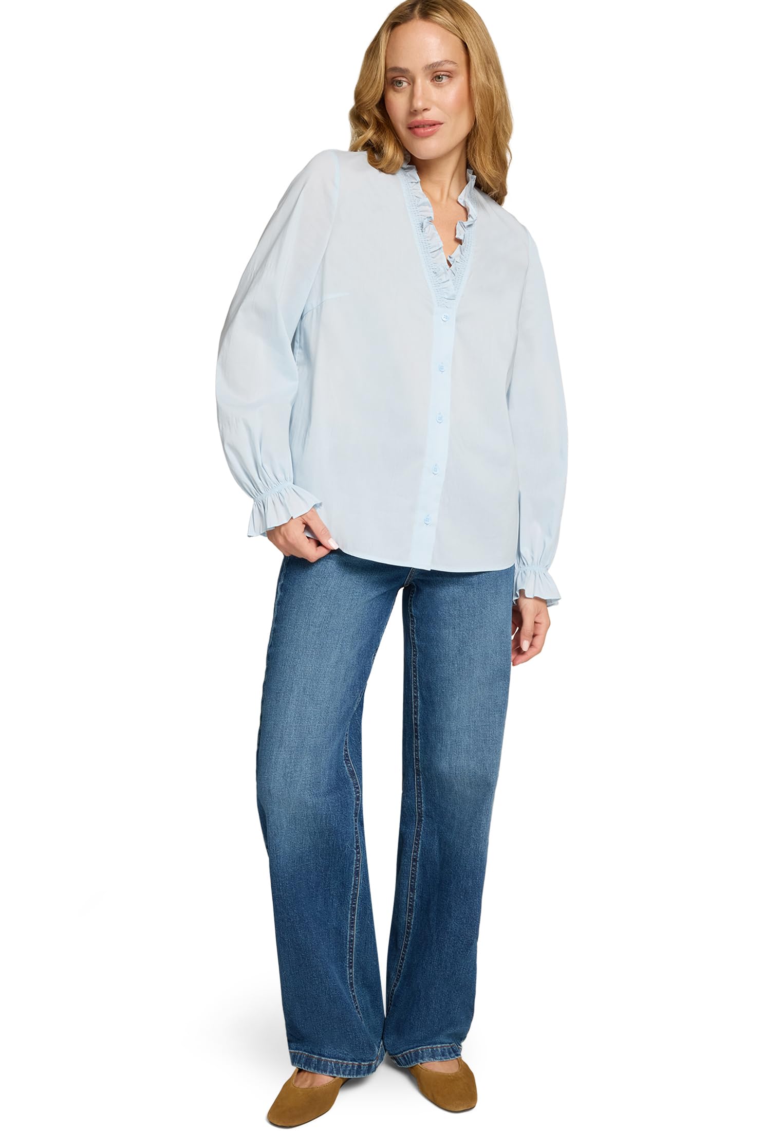 zero Bluse mit Rüschen Damen Skyway Gr. 40 feminin
