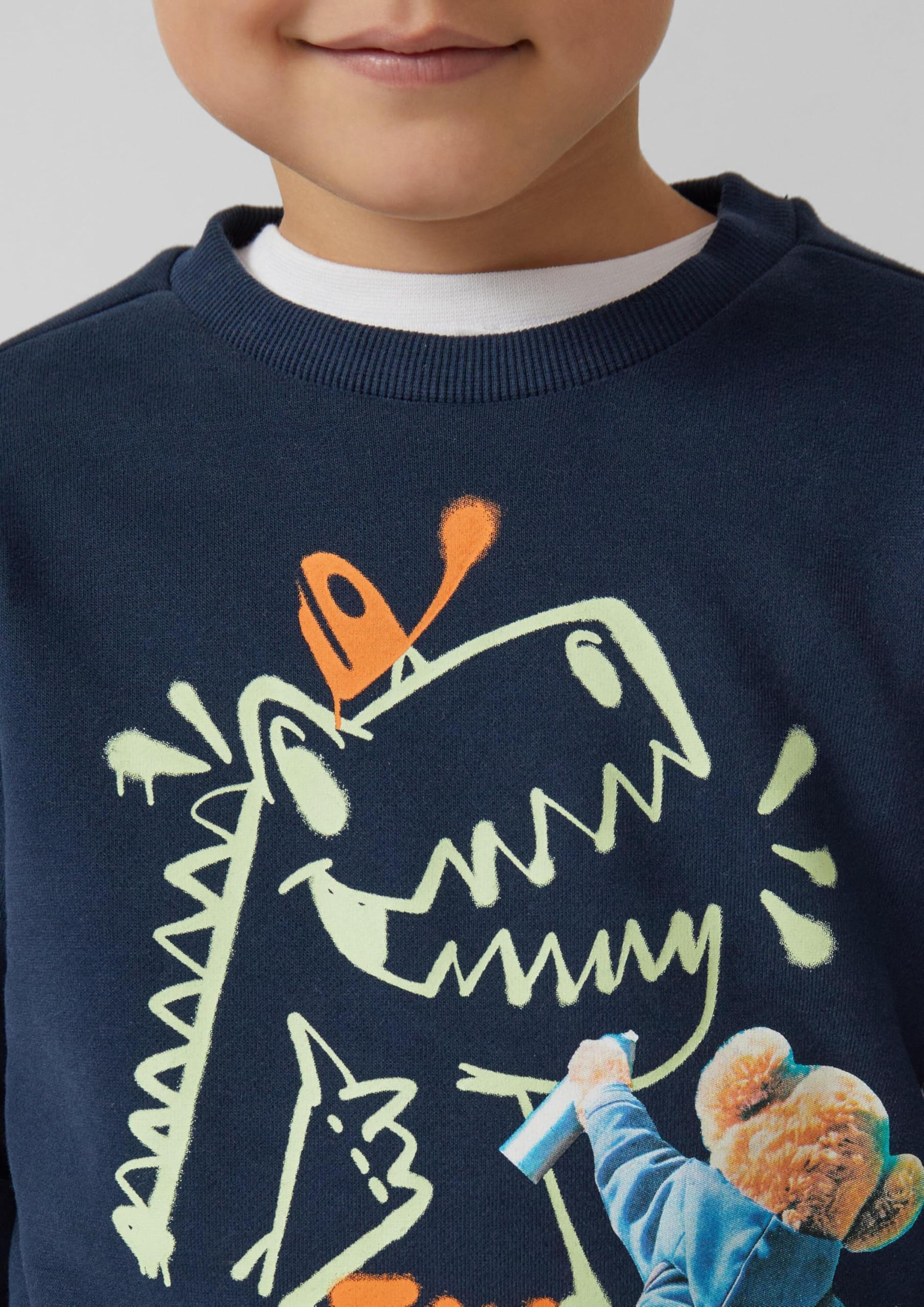 s.Oliver Jungen Sweatshirt Fotoprint kuschelig 1er Pack