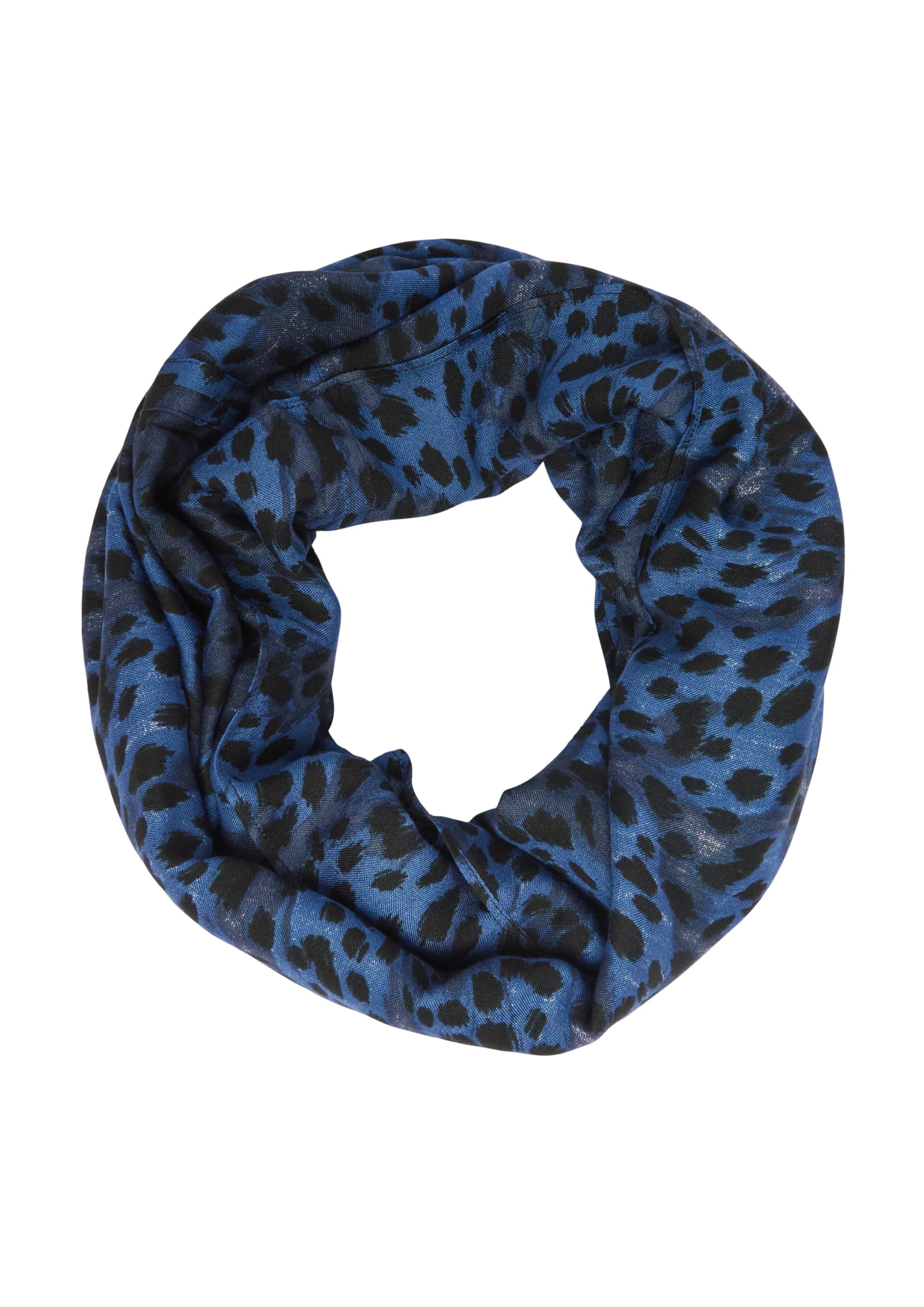 s.Oliver Junior Snood Loop-Schal Petrol mit Leo-Print
