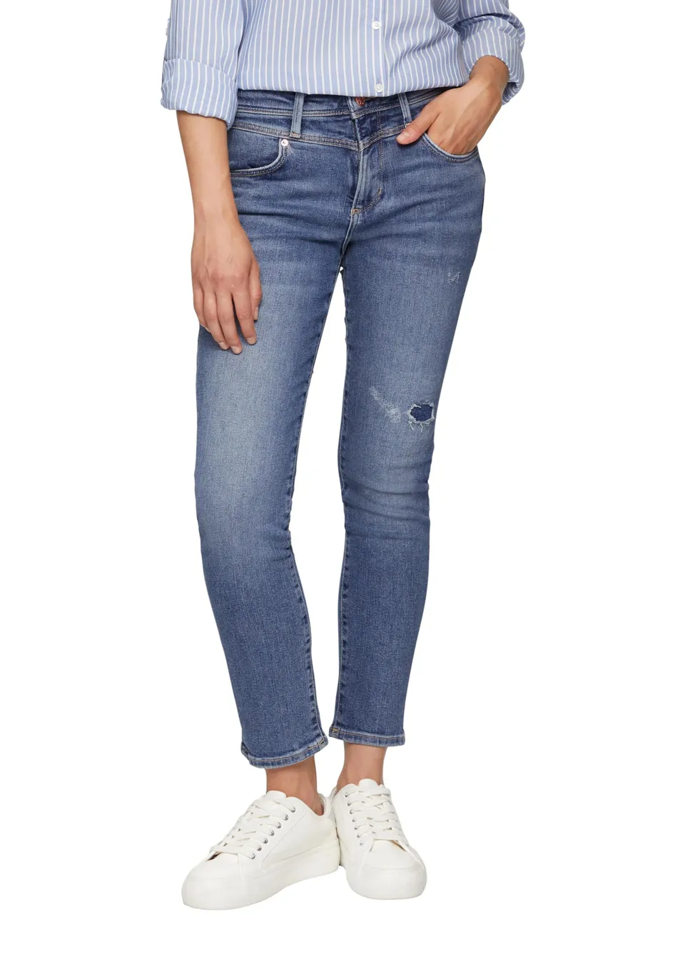s.Oliver Betsy Ankle-Jeans Blau Slim Fit