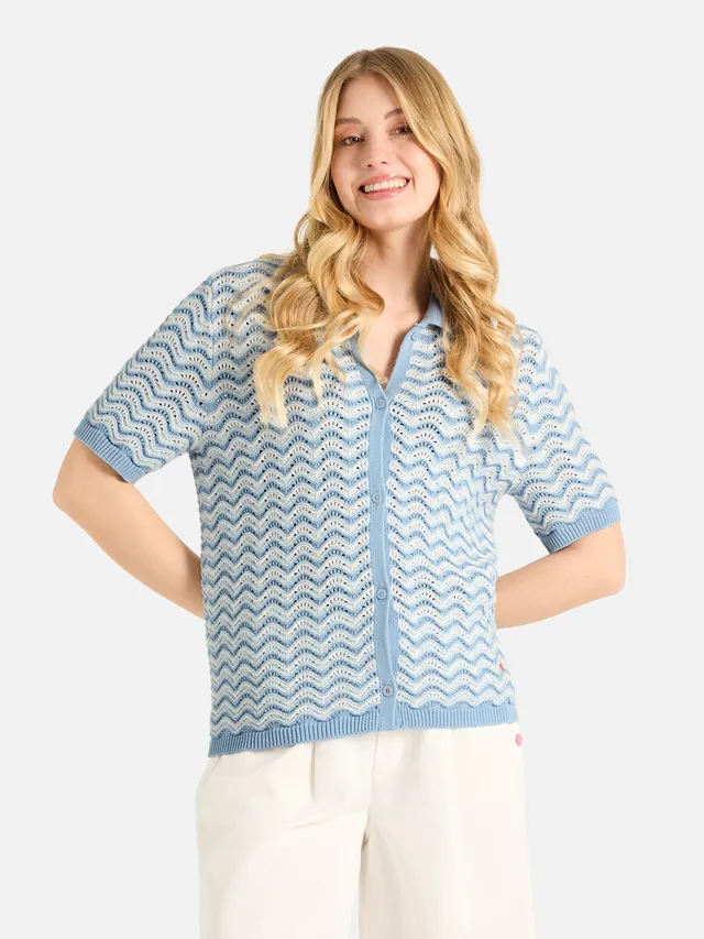 Lieblingsstück JadeL Strickjacke blue bell Baumwolle