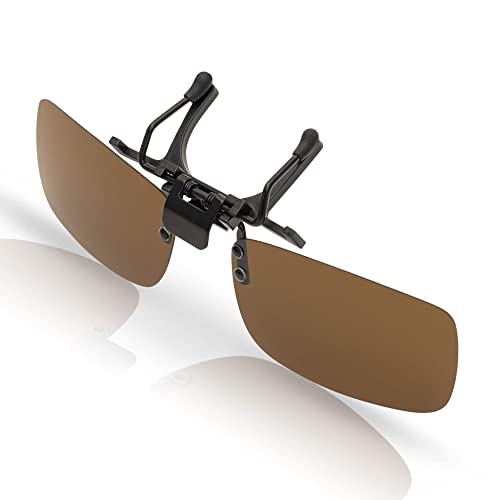 BEZLIT 30447 Sonnenbrillenaufsatz Clip-On Braun polarisiert