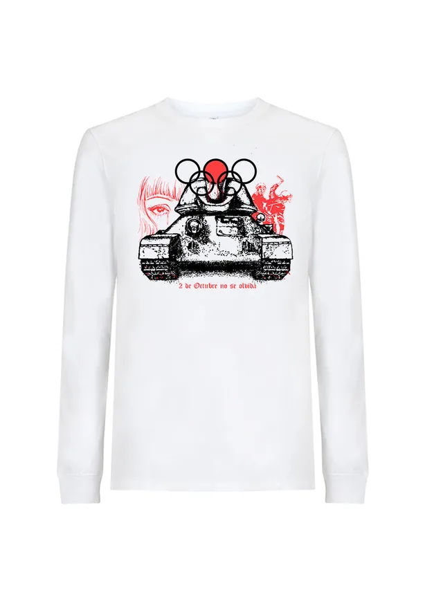 dna merch Revolution Not Olympics Langarmshirt weiß