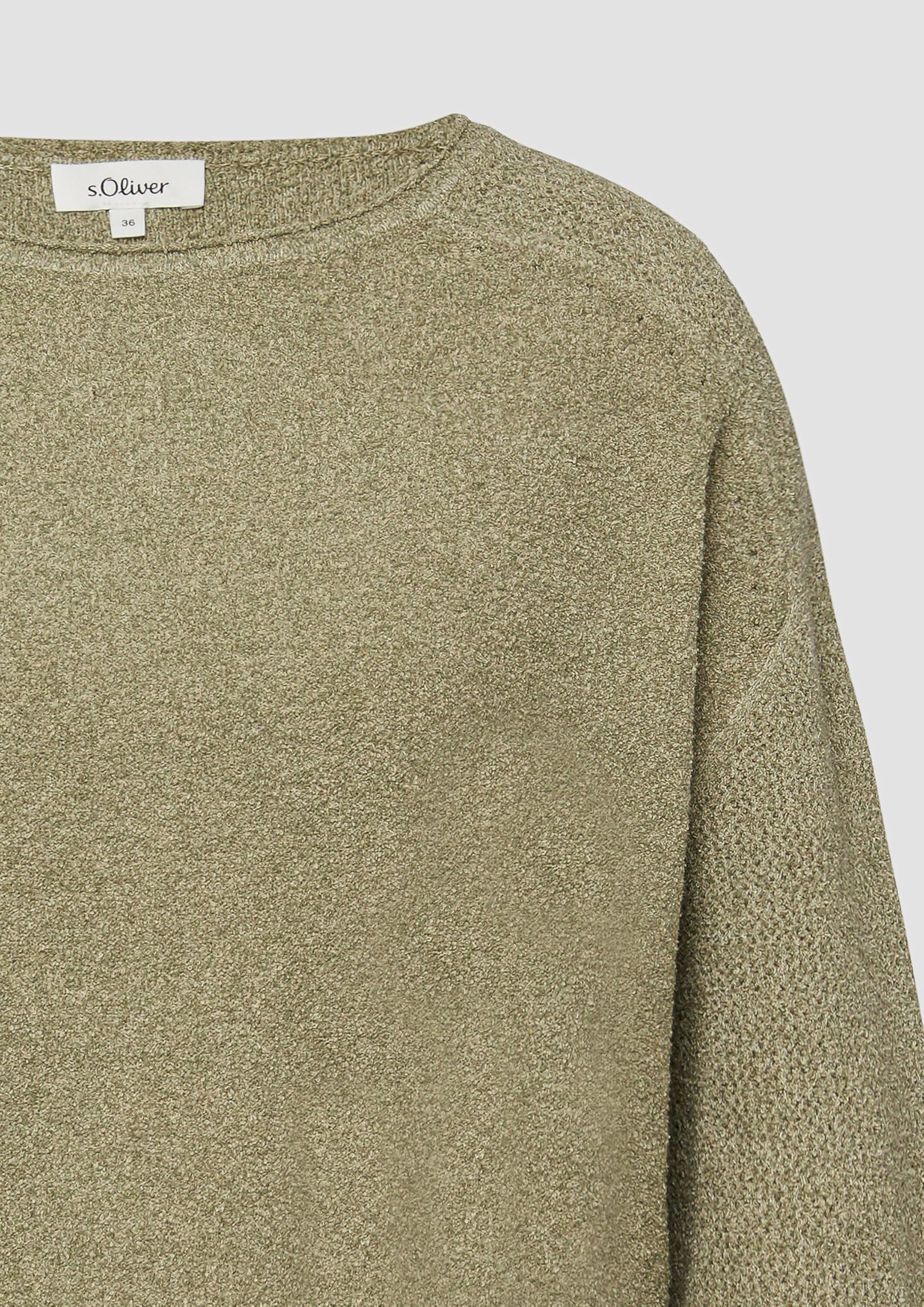 s.Oliver Red Label Raglan-Strickpullover Gr.34 Bouclé