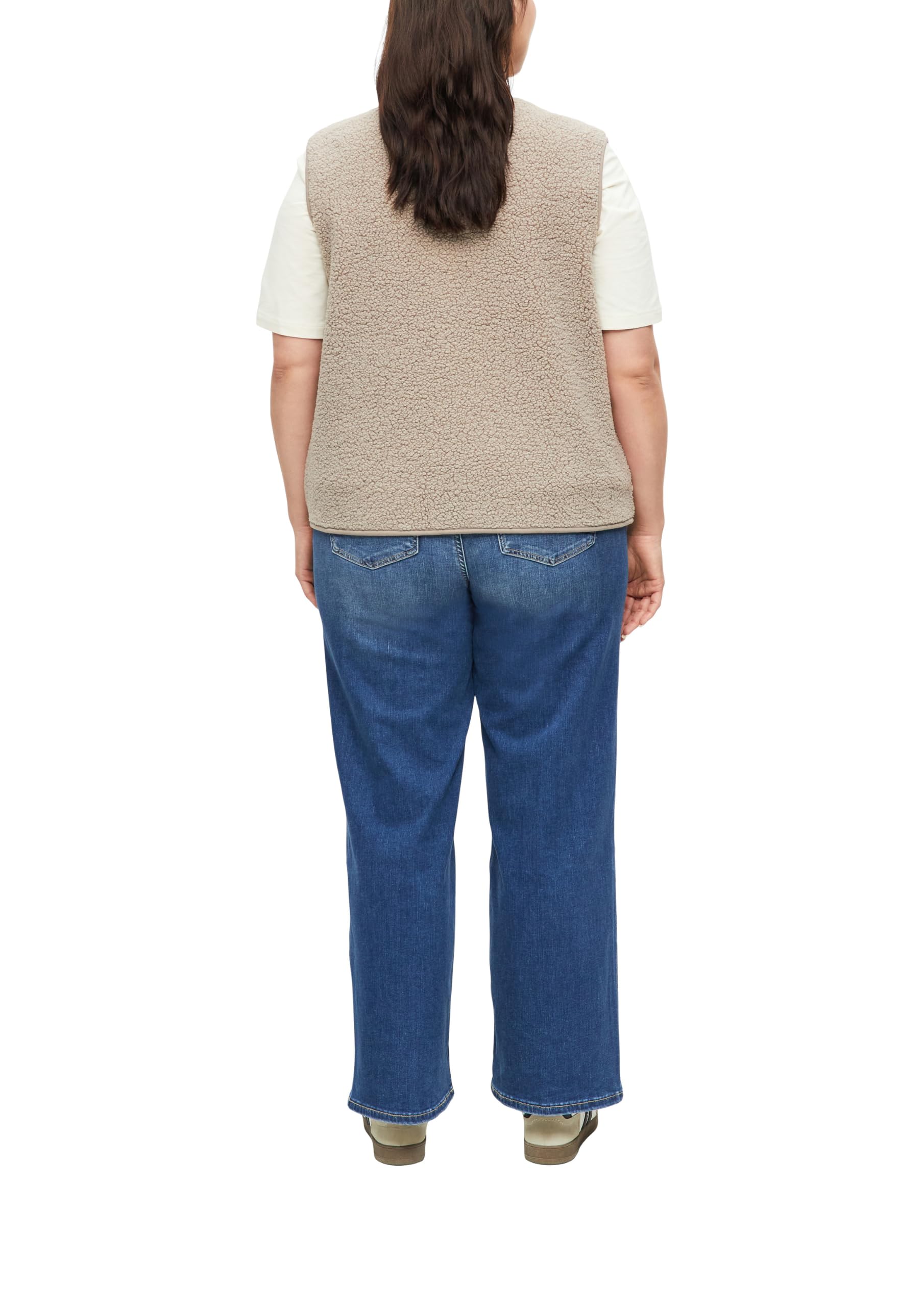 s.Oliver Red Label Teddy-Weste Relaxed Gr.48 grau