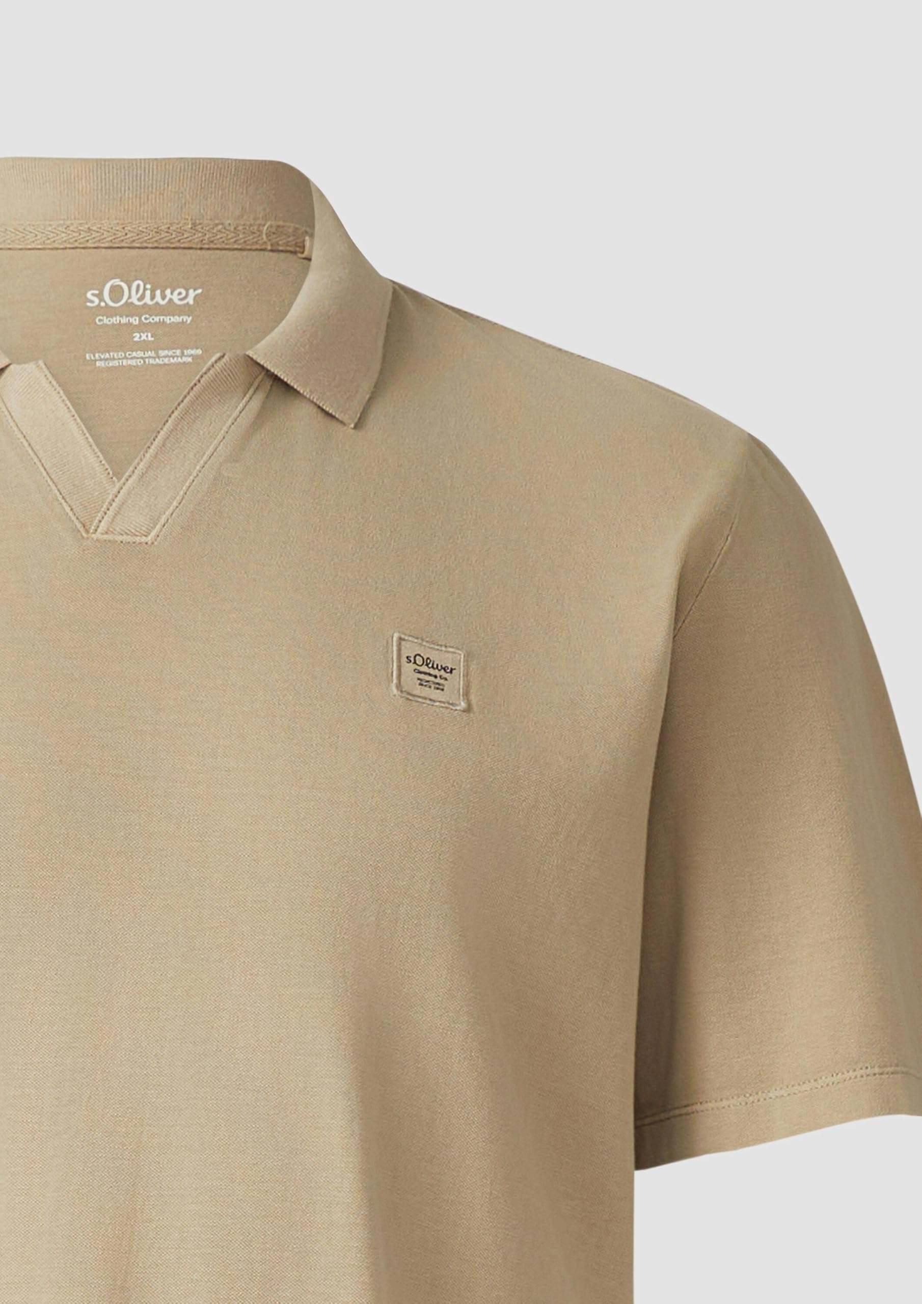 s.Oliver Regular Fit Polo-Shirt Pikée Garment Dye