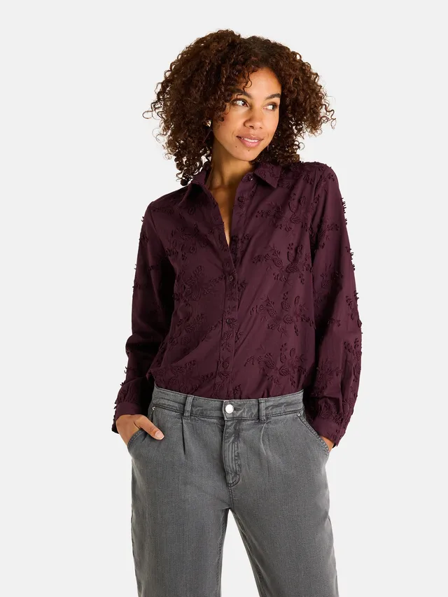 Lieblingsstück FaridaL Bluse fig aus Baumwolle