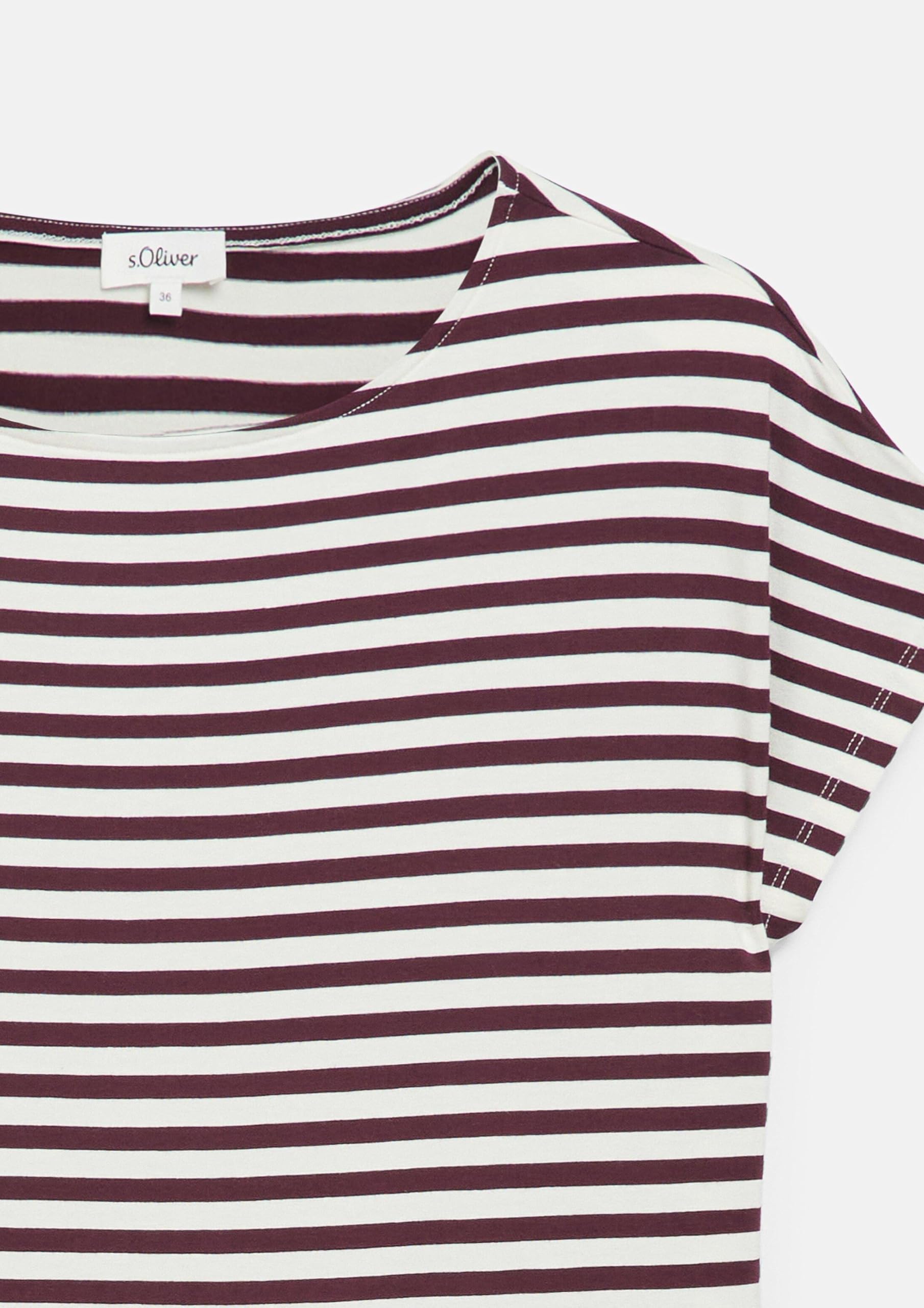s.Oliver RED LABEL Streifen-Shirt Lilac/Pink gestreift