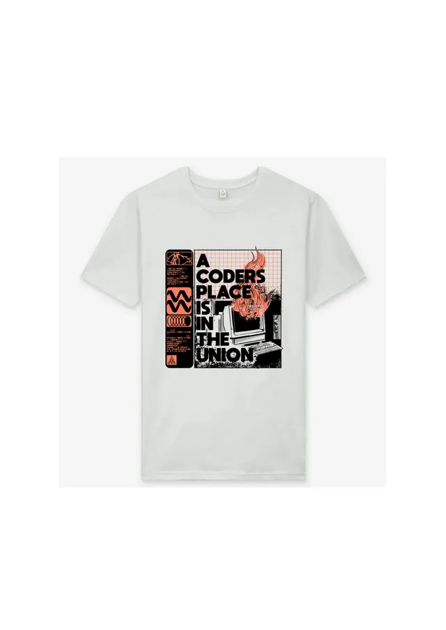 dna merch IG Metall Berlin Coders Union T-Shirt Damen oversized