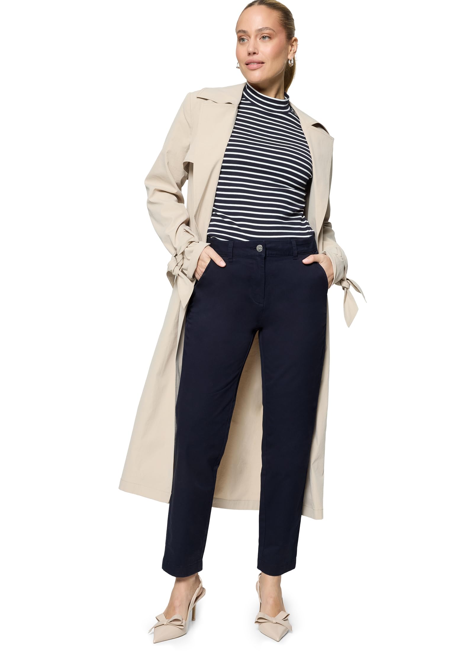 zero Chinohose mit Stretch 28 Inch Hose Größe 38 Mid Waist