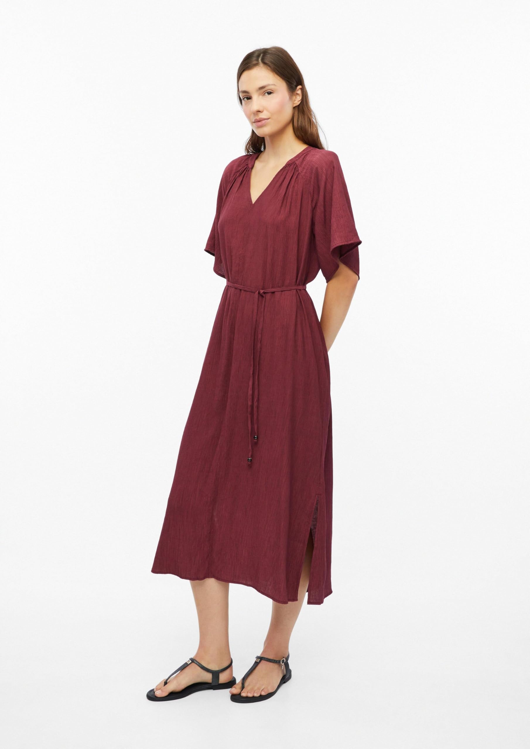 s.Oliver Red Label Midi-Kleid Bindegürtel 38