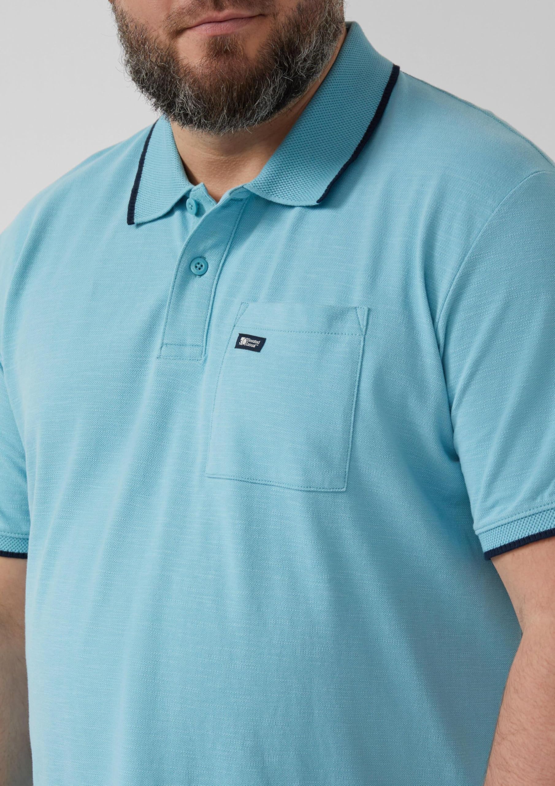 s.Oliver Junior Flammgarn-Piqué Poloshirt türkis Regular Fit
