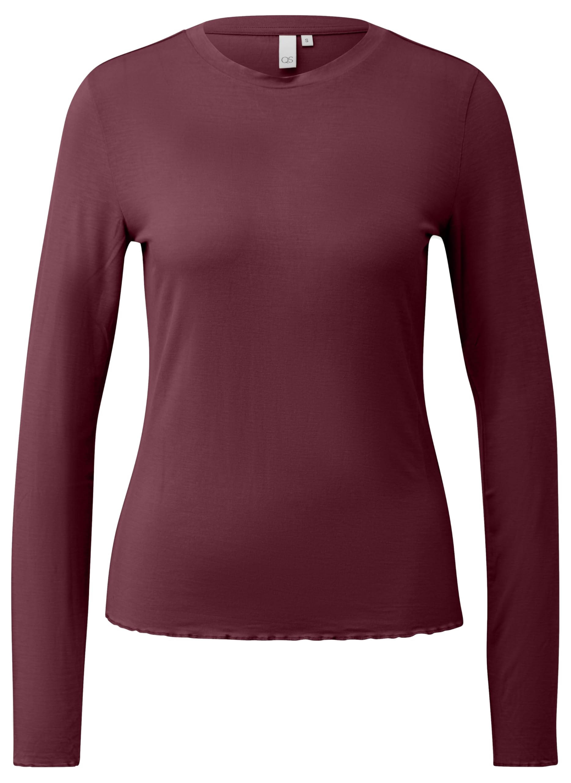 s.Oliver QS Longsleeve Viskosestretch schmal M ecru