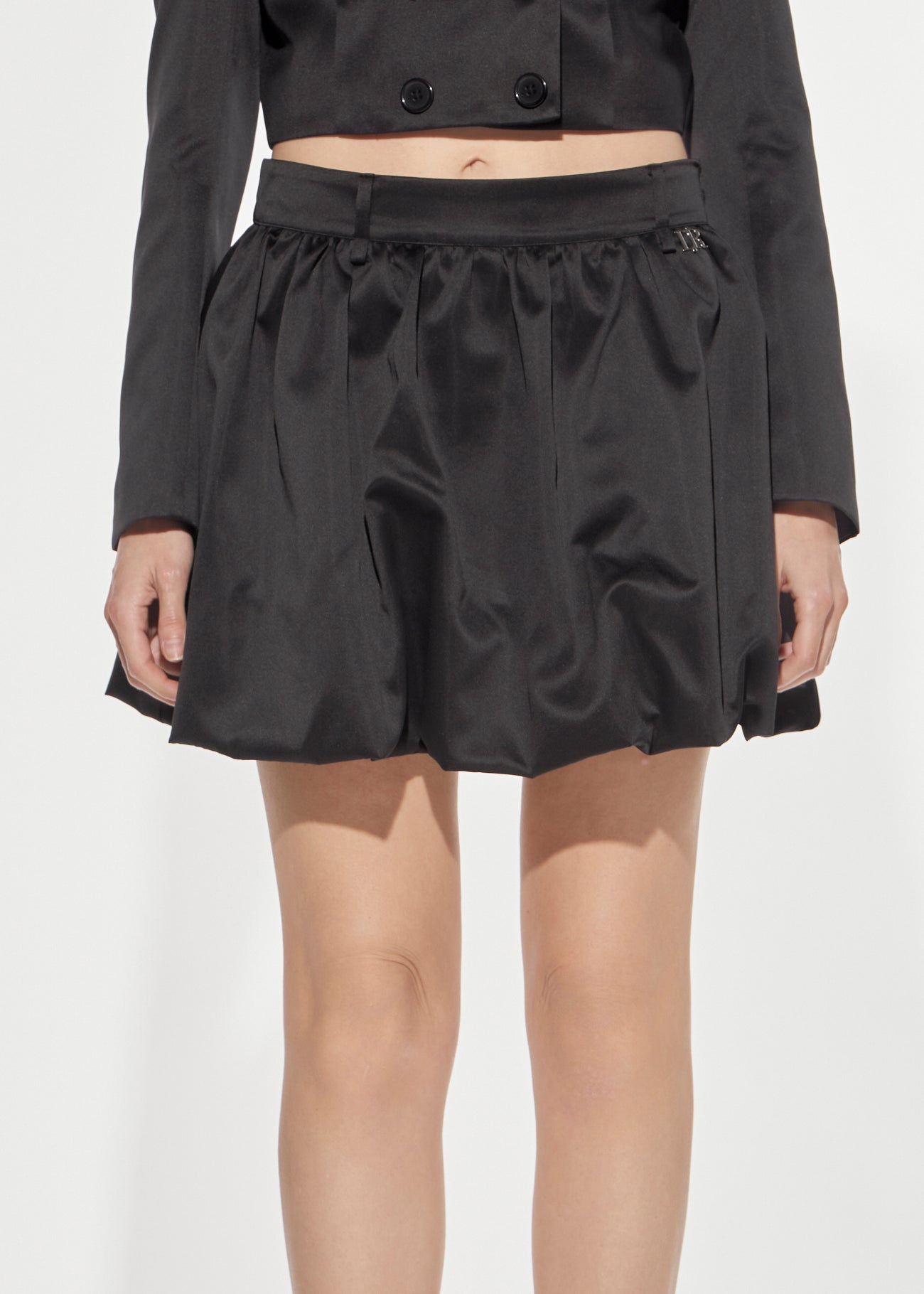 Denny Rose Ballon Minirock Duchesse Schwarz