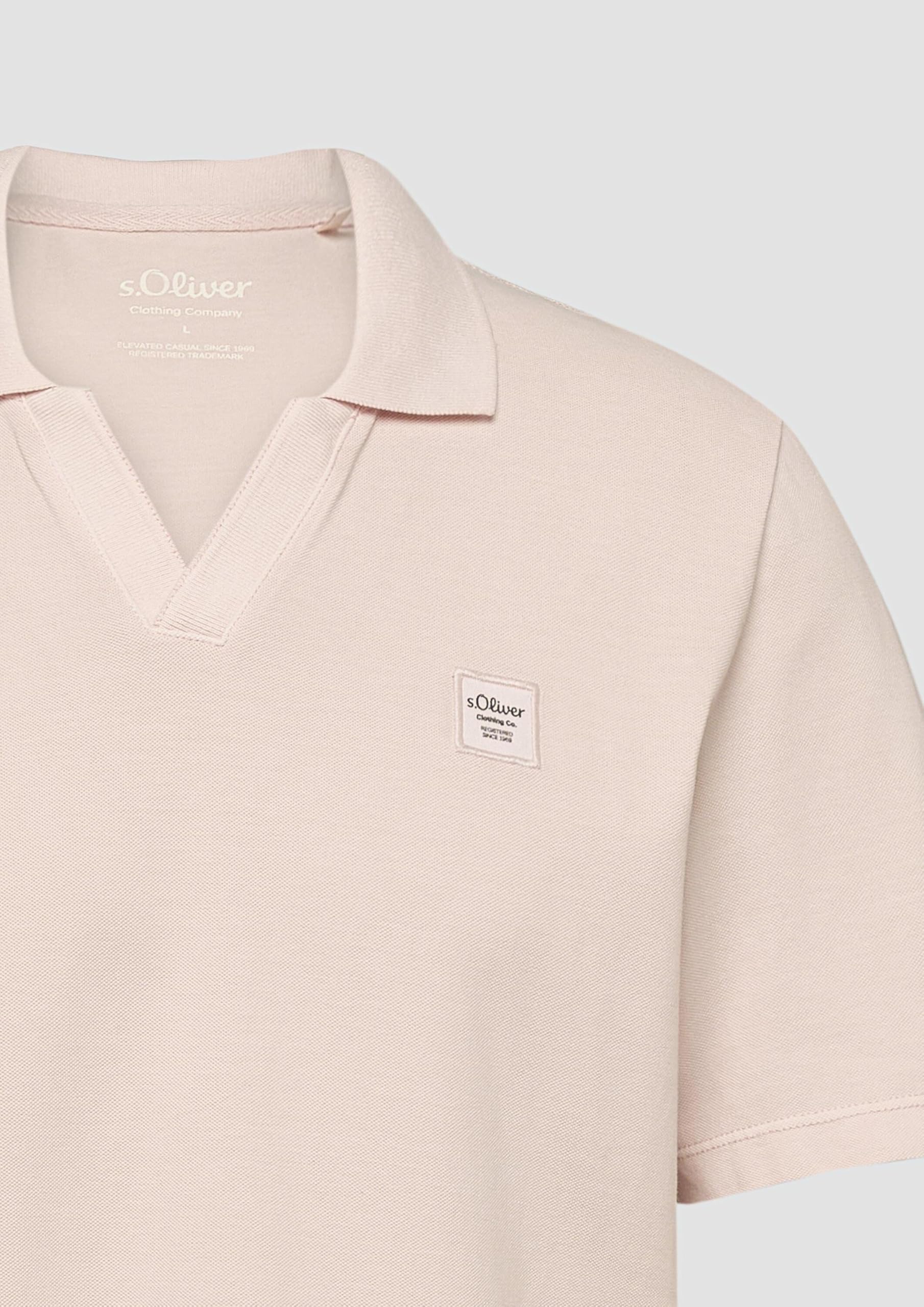 s.Oliver Junior Poloshirt Baumwoll-Piqué Garment Dye