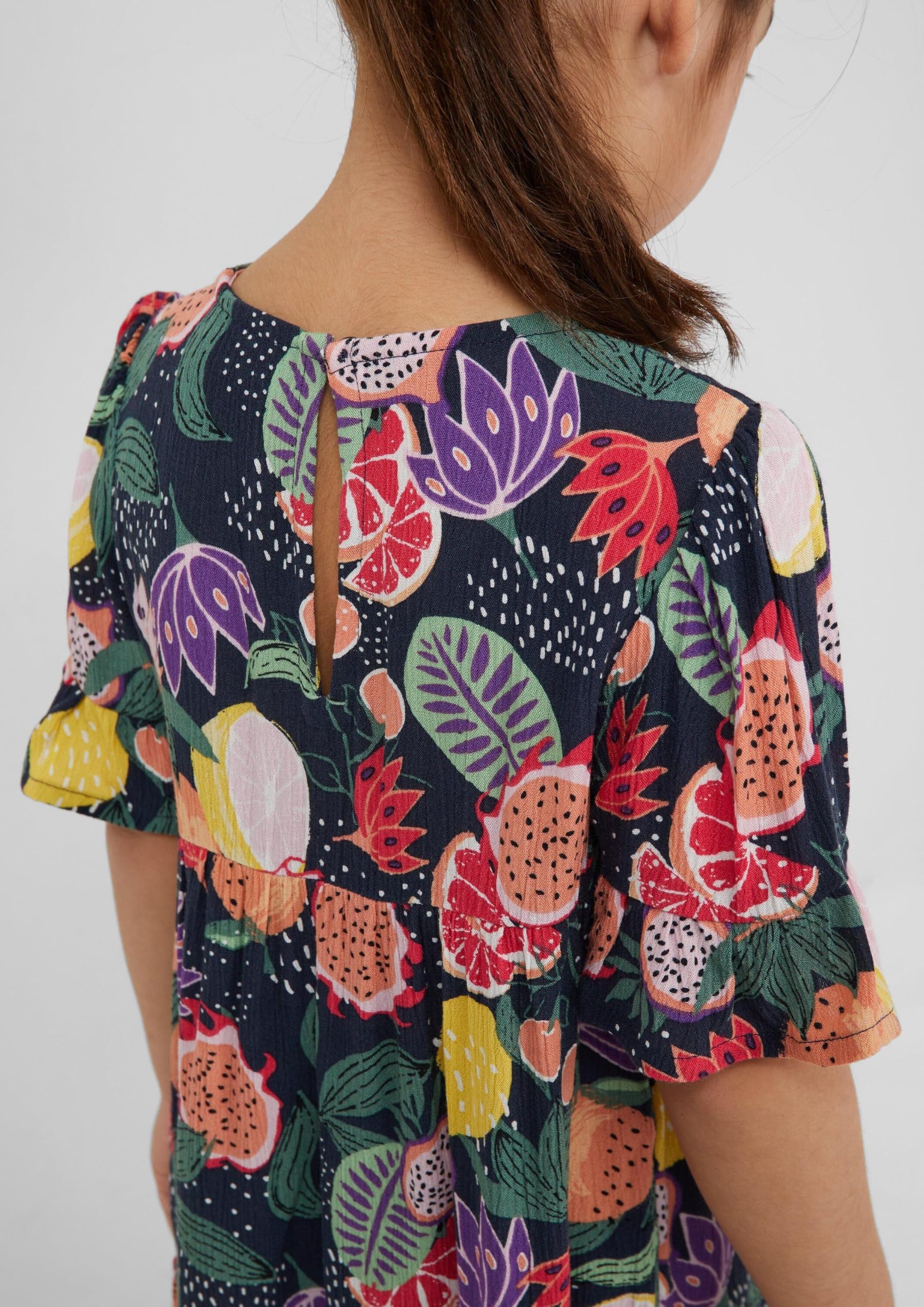 s.Oliver 2178275 Kleid Kurzarm Gr. 104 Baumwolle