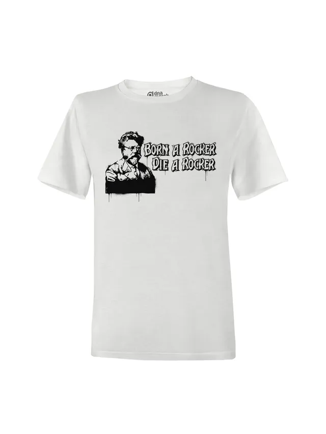dna merch Born A Rocker Rudolf Rocker T-Shirt Unisex weiß