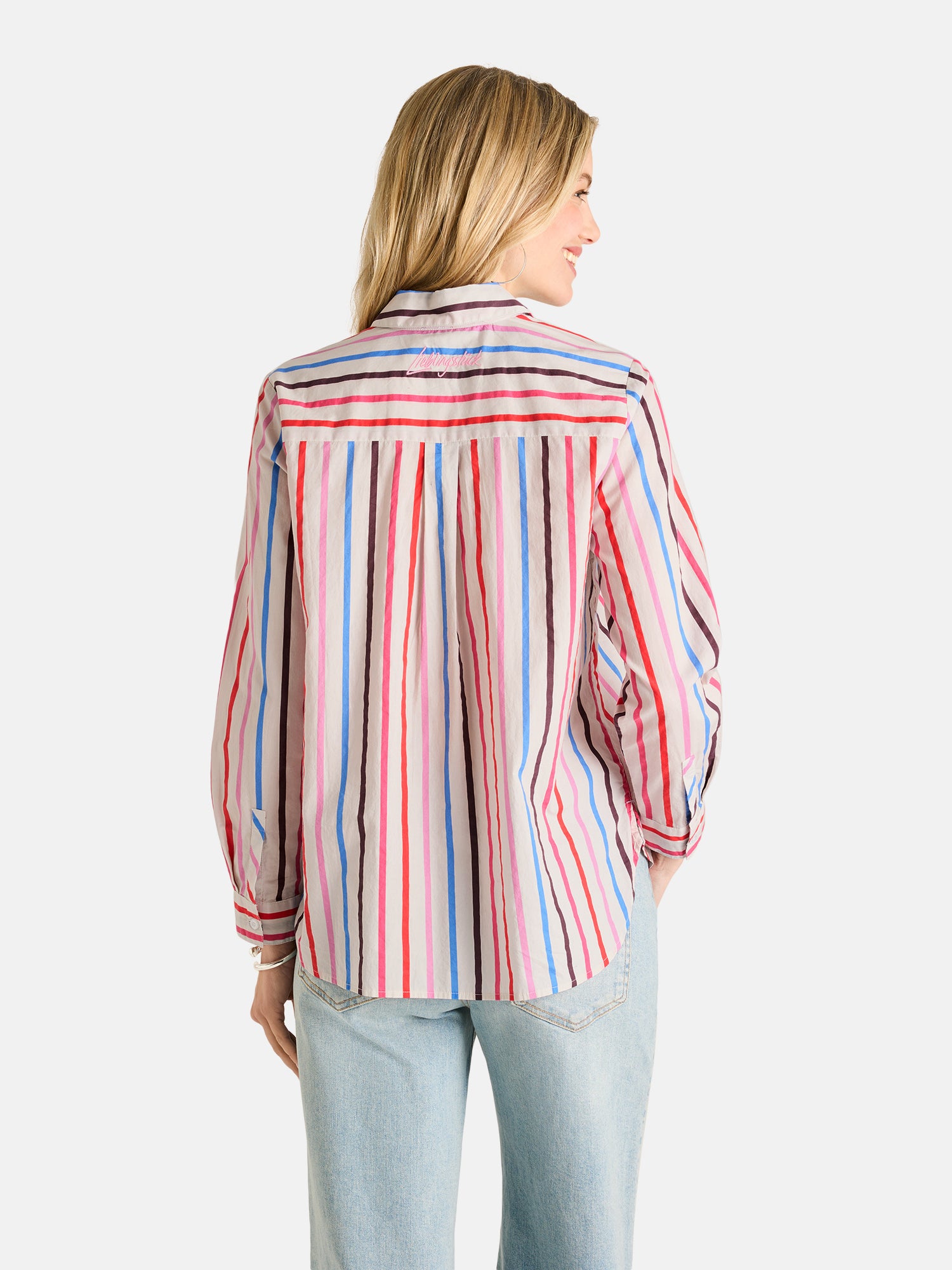 Lieblingsstück LisaL Bluse Baumwolle offwhite Streifen