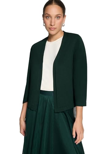 zero Feinstrickjacke 3/4 Arm Green Forest Gr.40 Feinstrick