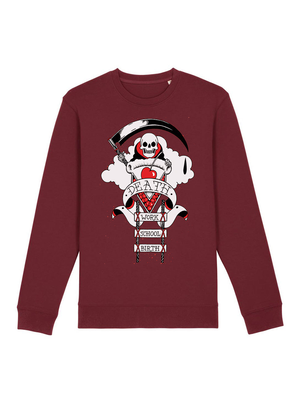 dna merch Kuchen im Himmel Joe Hill Pullover Schwarz Rundhals