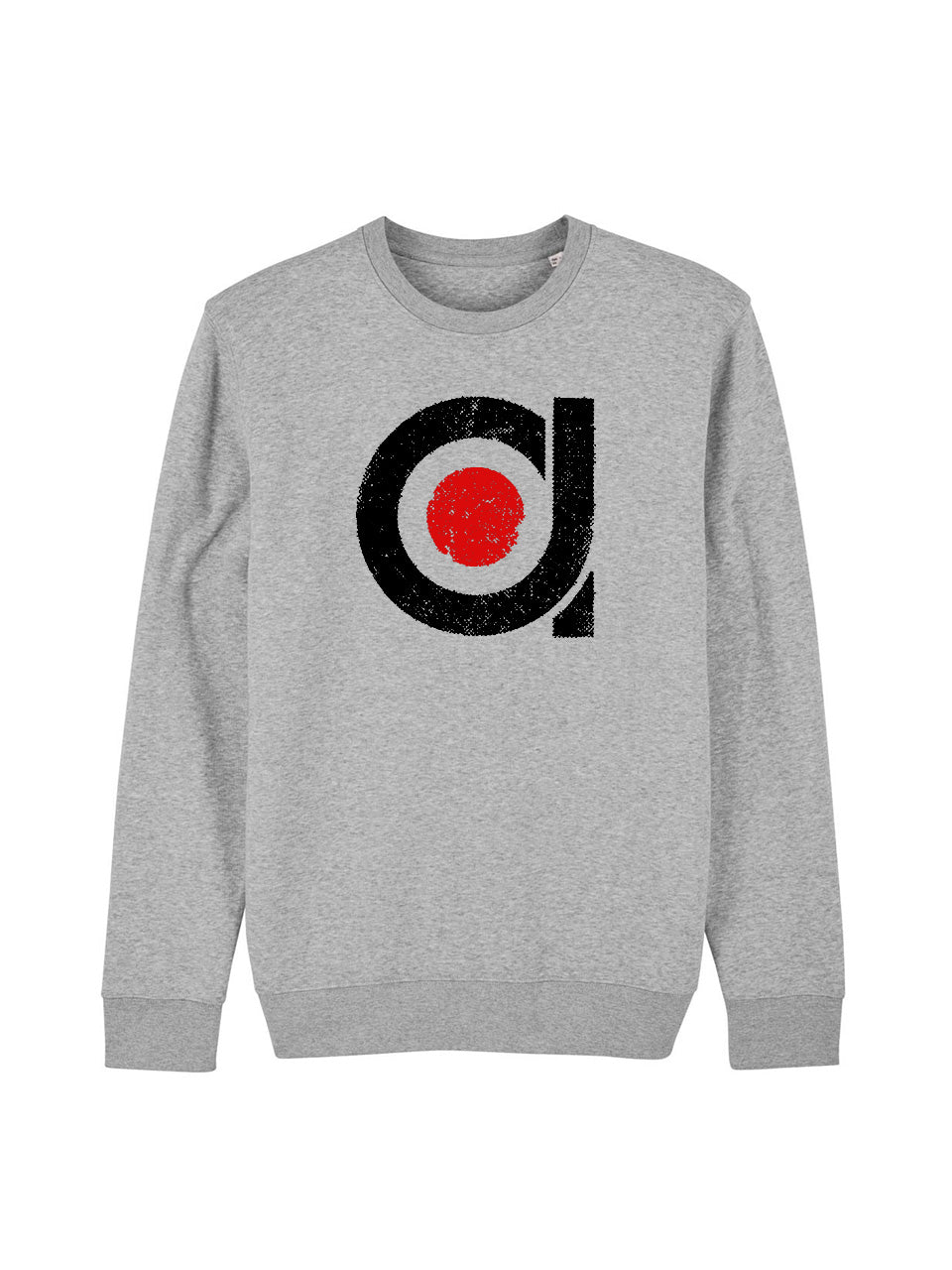dna merch Less Fashion More Style Pullover Heidegrau