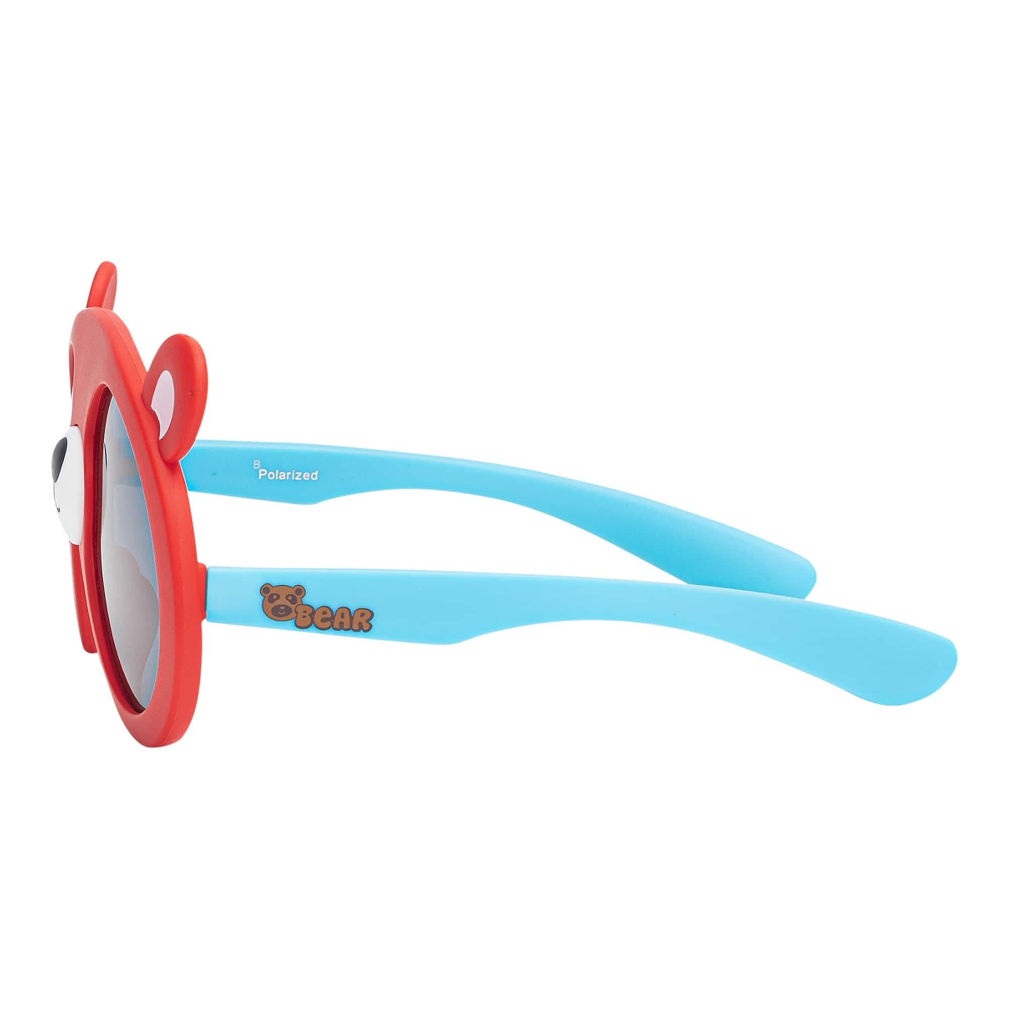 BEZLIT Bär Kinder Sonnenbrille Rot-Blau polarisiert UV400