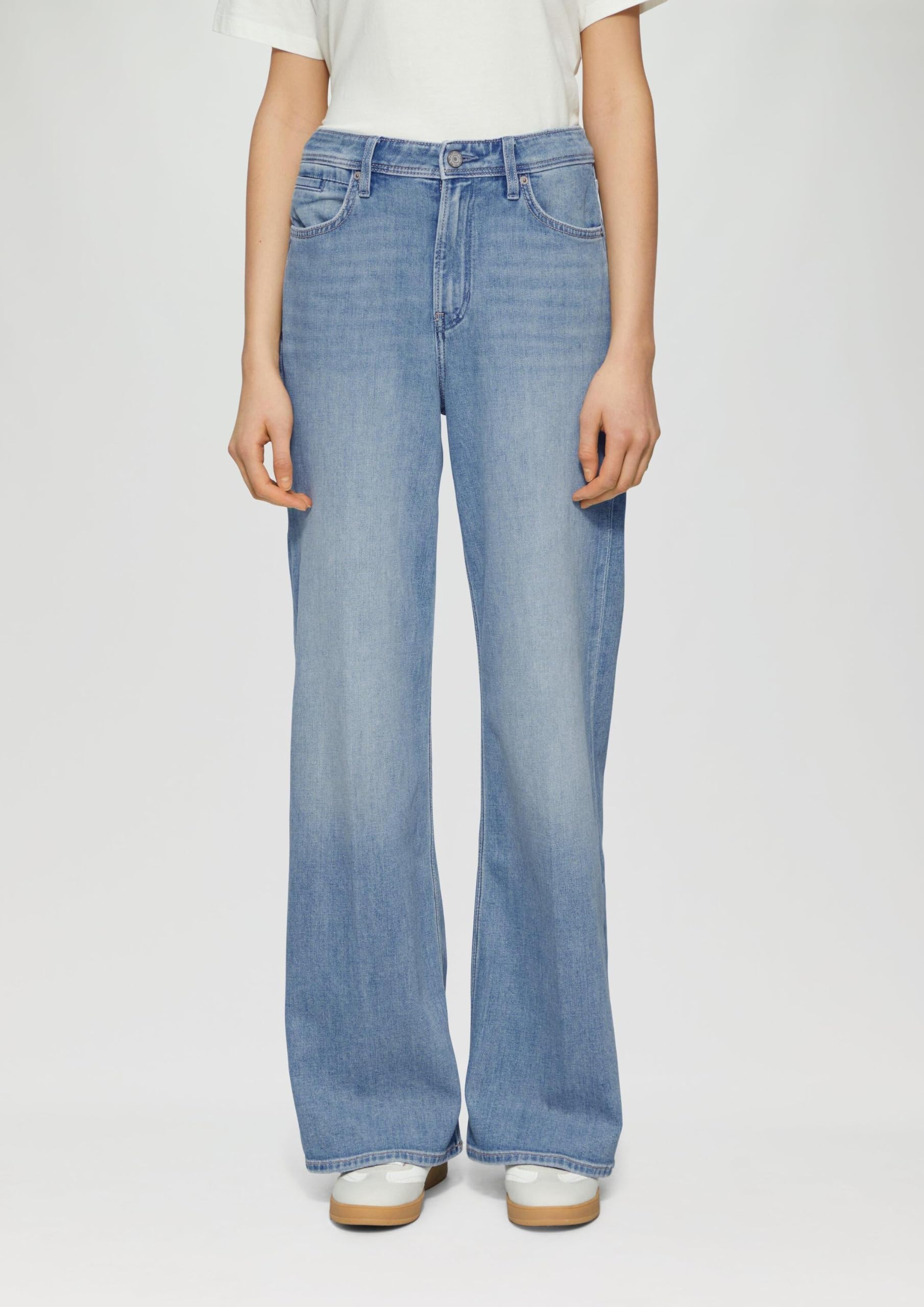 s.Oliver Suri High Rise Wide Fit Jeans Hellblau 36W/32L
