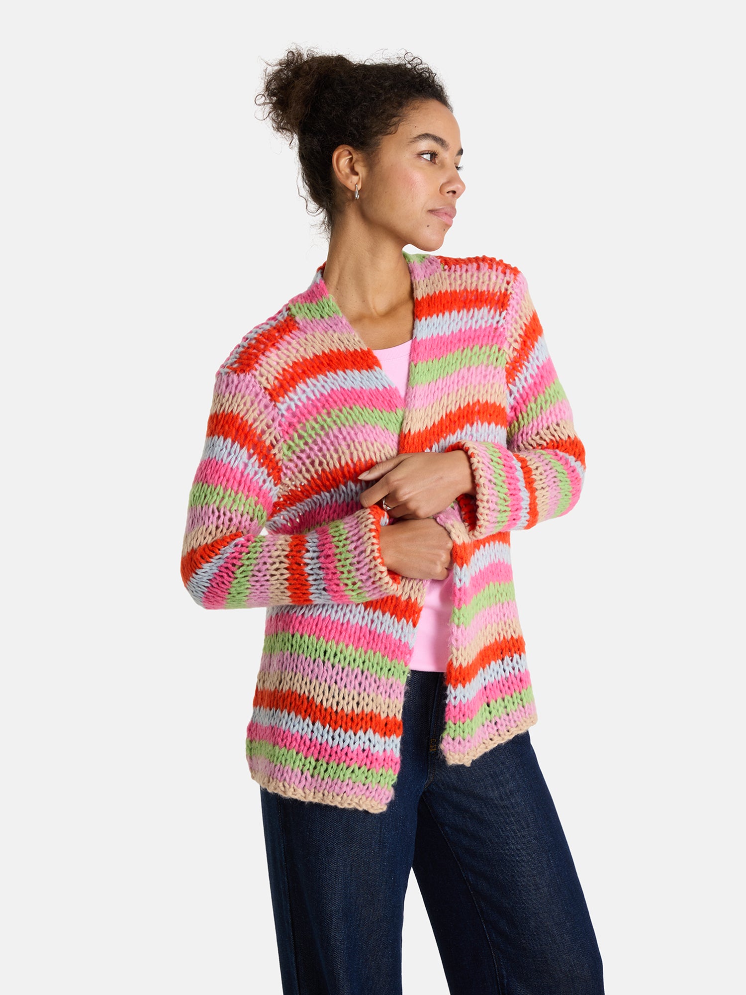 Lieblingsstück KatalinaL Strickjacke navy gestreift Wolle