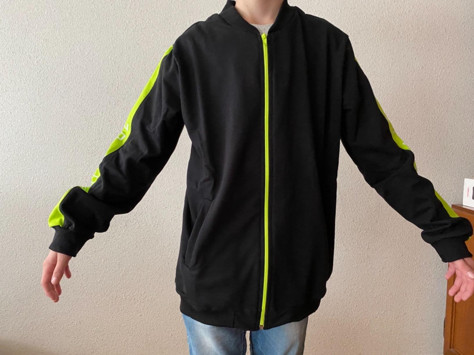 BEZLIT Jungen Sweatjacke Break Rules schwarz-hellgrün Zip