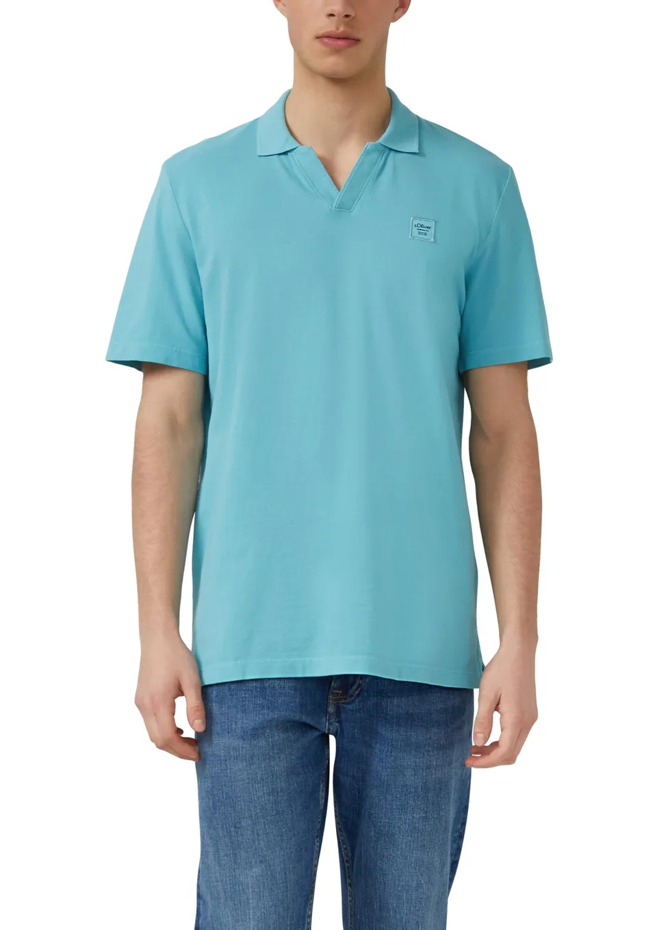s.Oliver Junior Poloshirt Baumwoll-Piqué Garment Dye