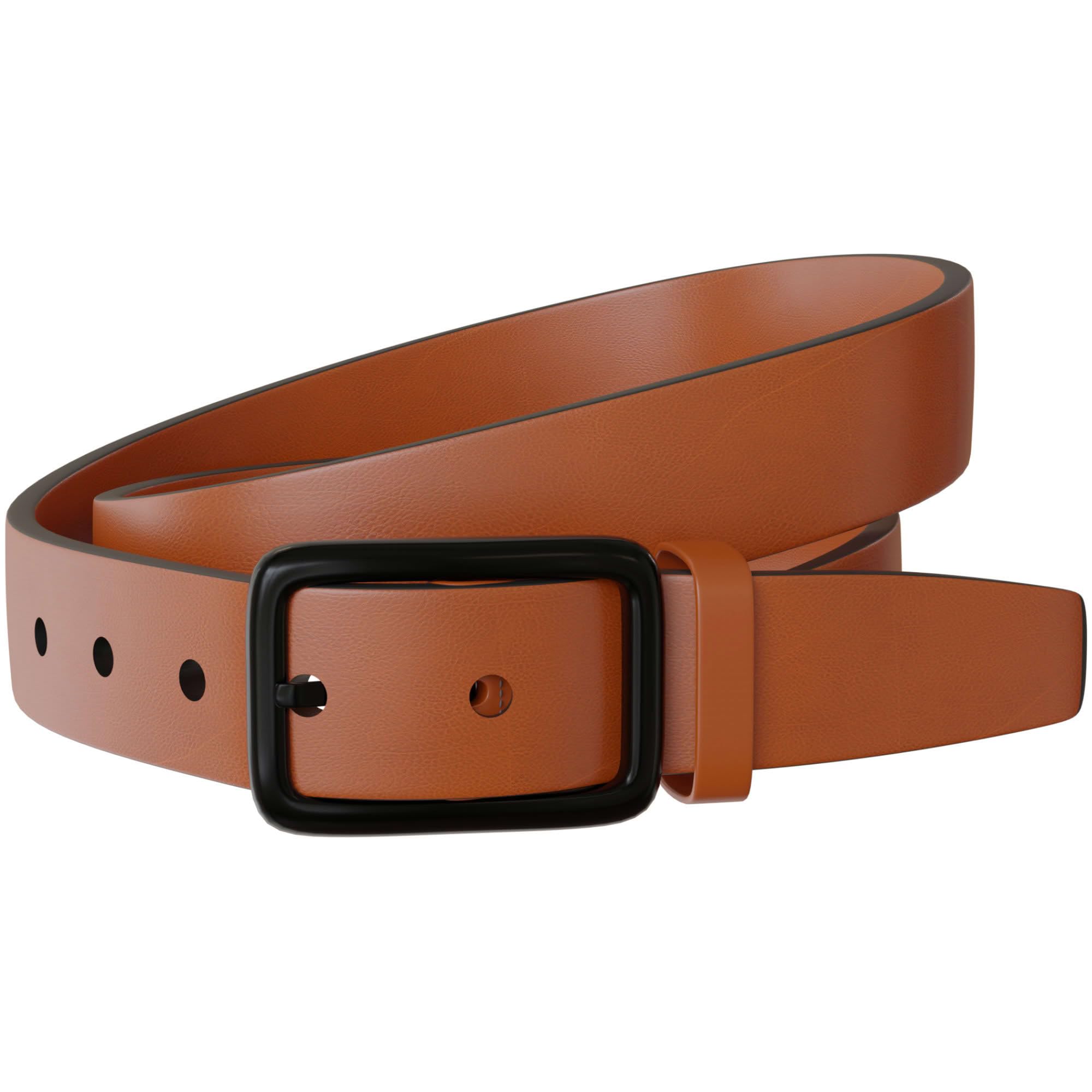 BEZLIT Herren Ledergürtel 4 cm Schwarz Rindsleder