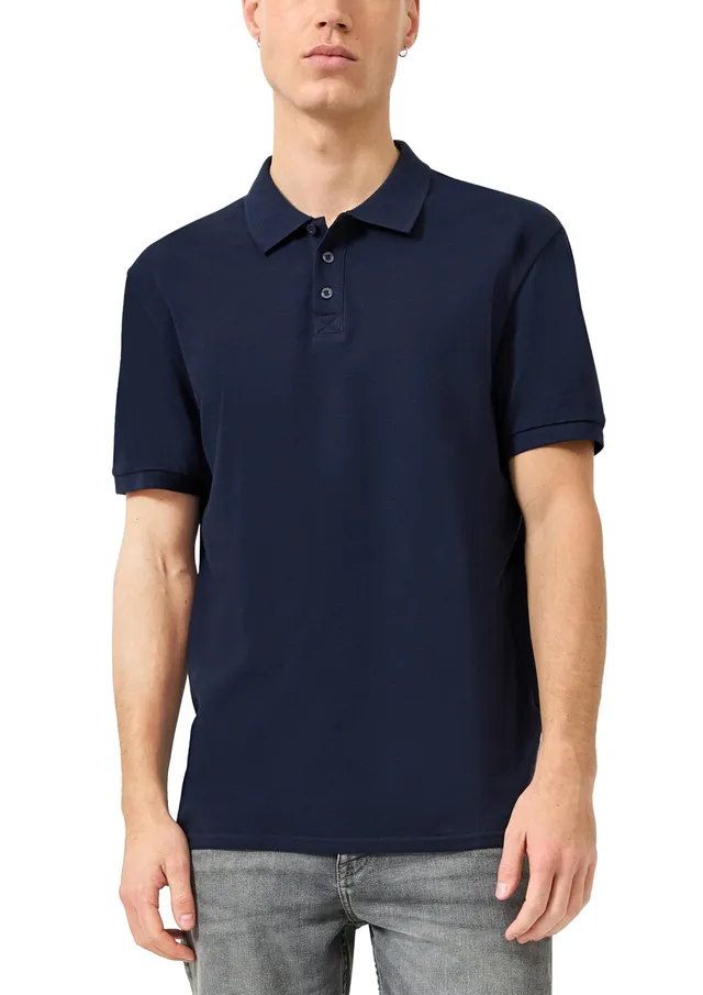 s.Oliver T-Shirt Flammgarn Baumwollmix Weiß