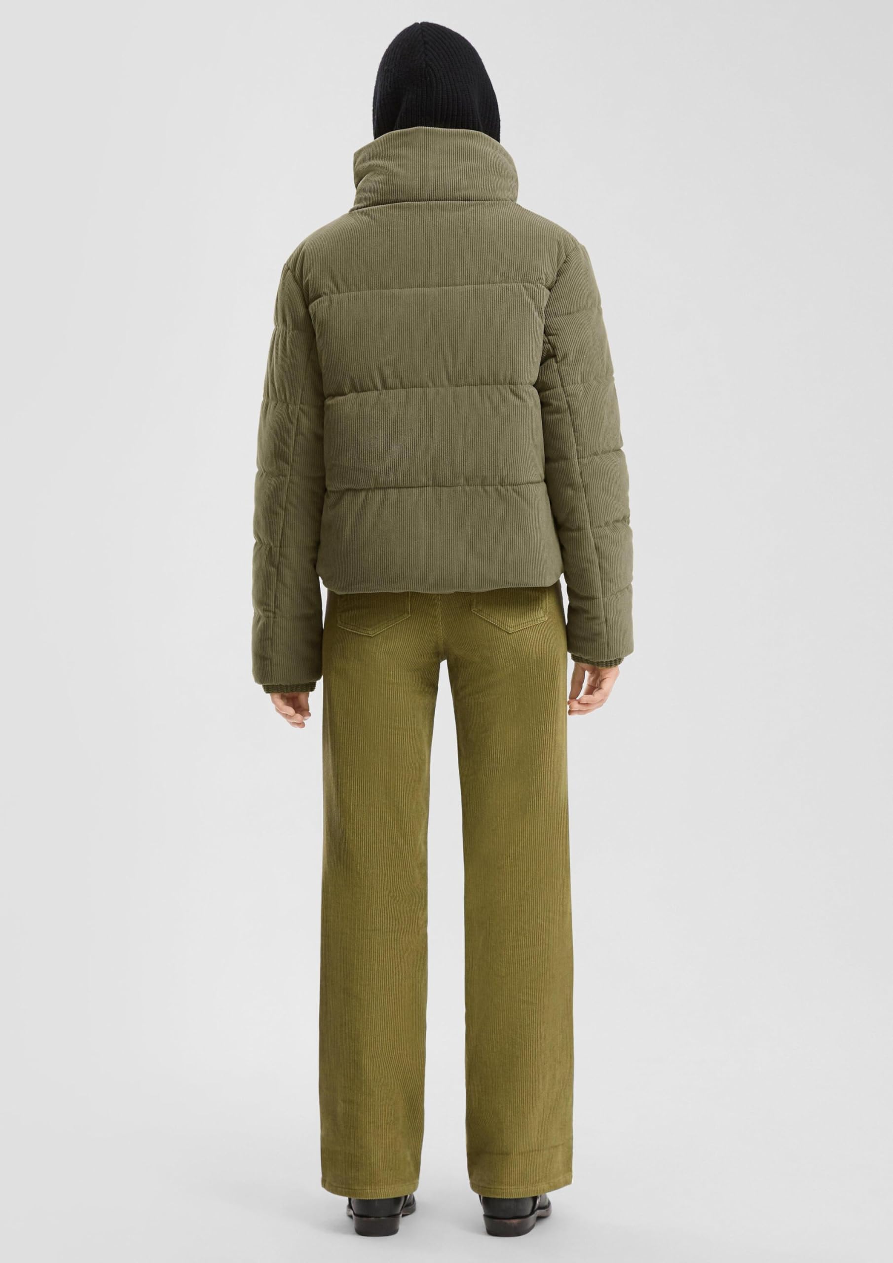 s.Oliver QS Wattierte Cord Steppjacke Oliv Gr. L
