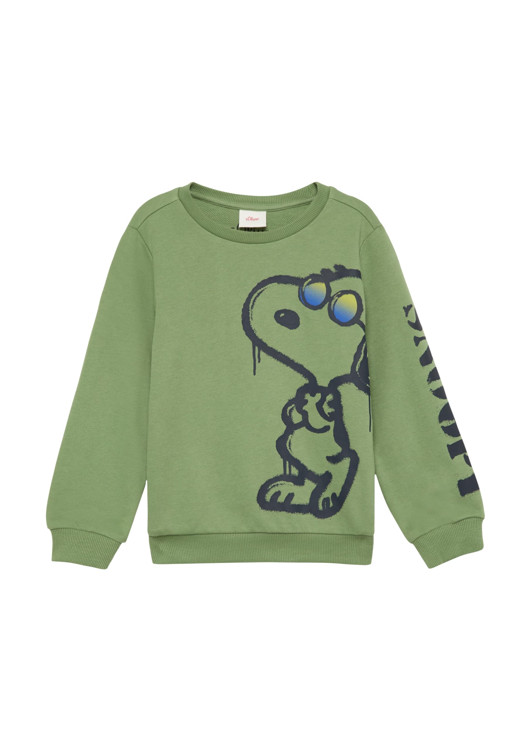 s.Oliver Junior 2153445 Sweatshirt hellgrün Gr. 92 Print
