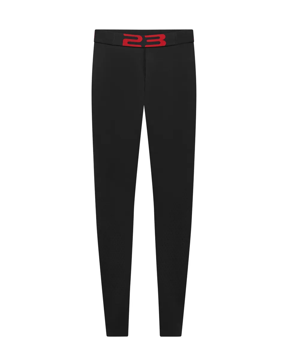 Mowalola Jordan Knit Leggings Schwarz Gym Red