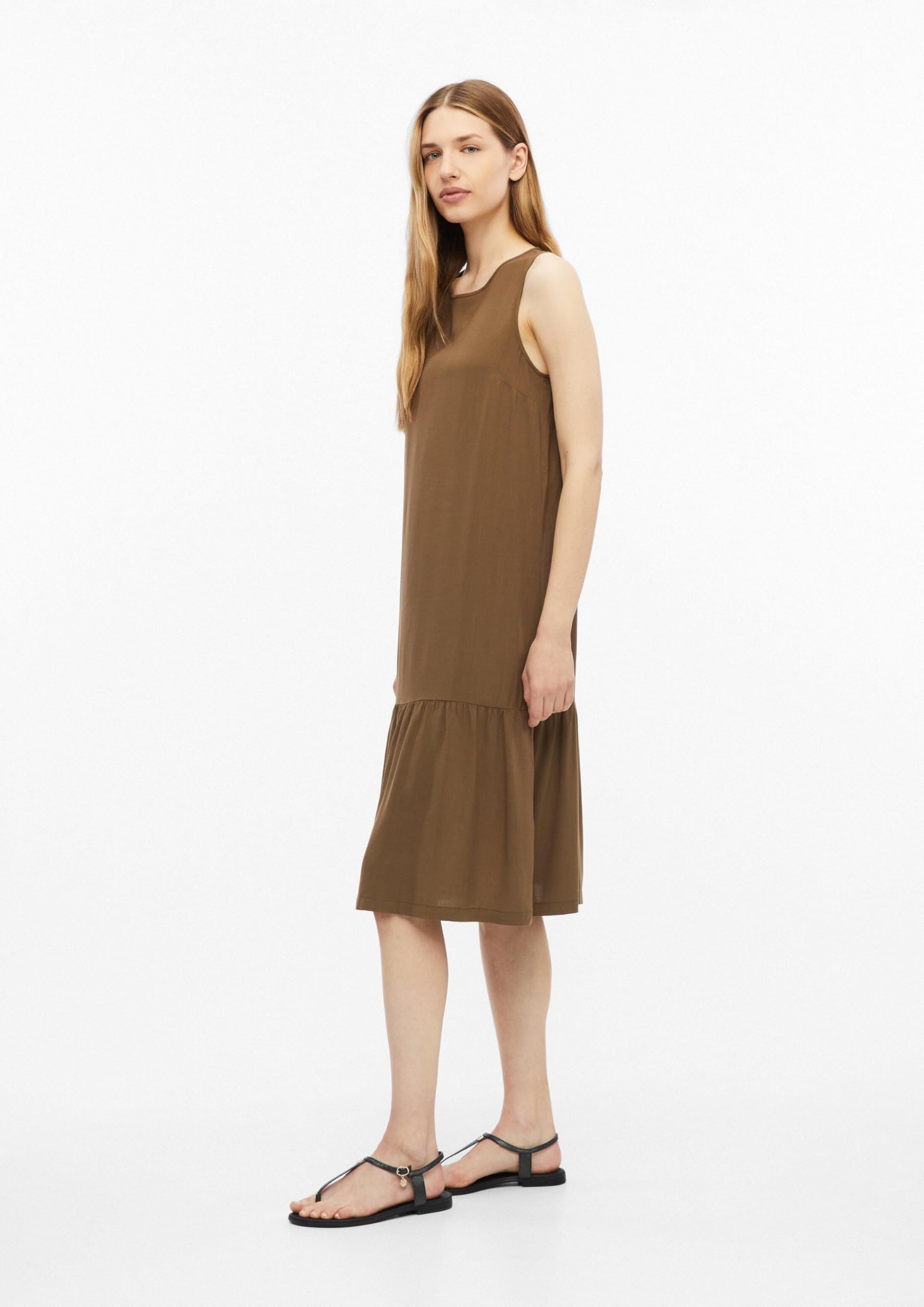 s.Oliver Allover-Print Midi Kleid Viskose Bordeaux