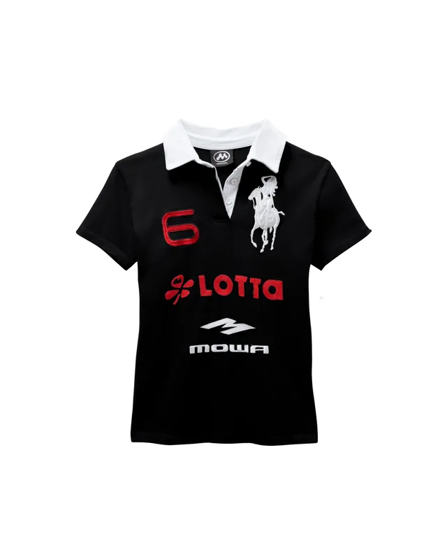 Mowalola ATL Slim Polo Shirt Poloshirt bestickt