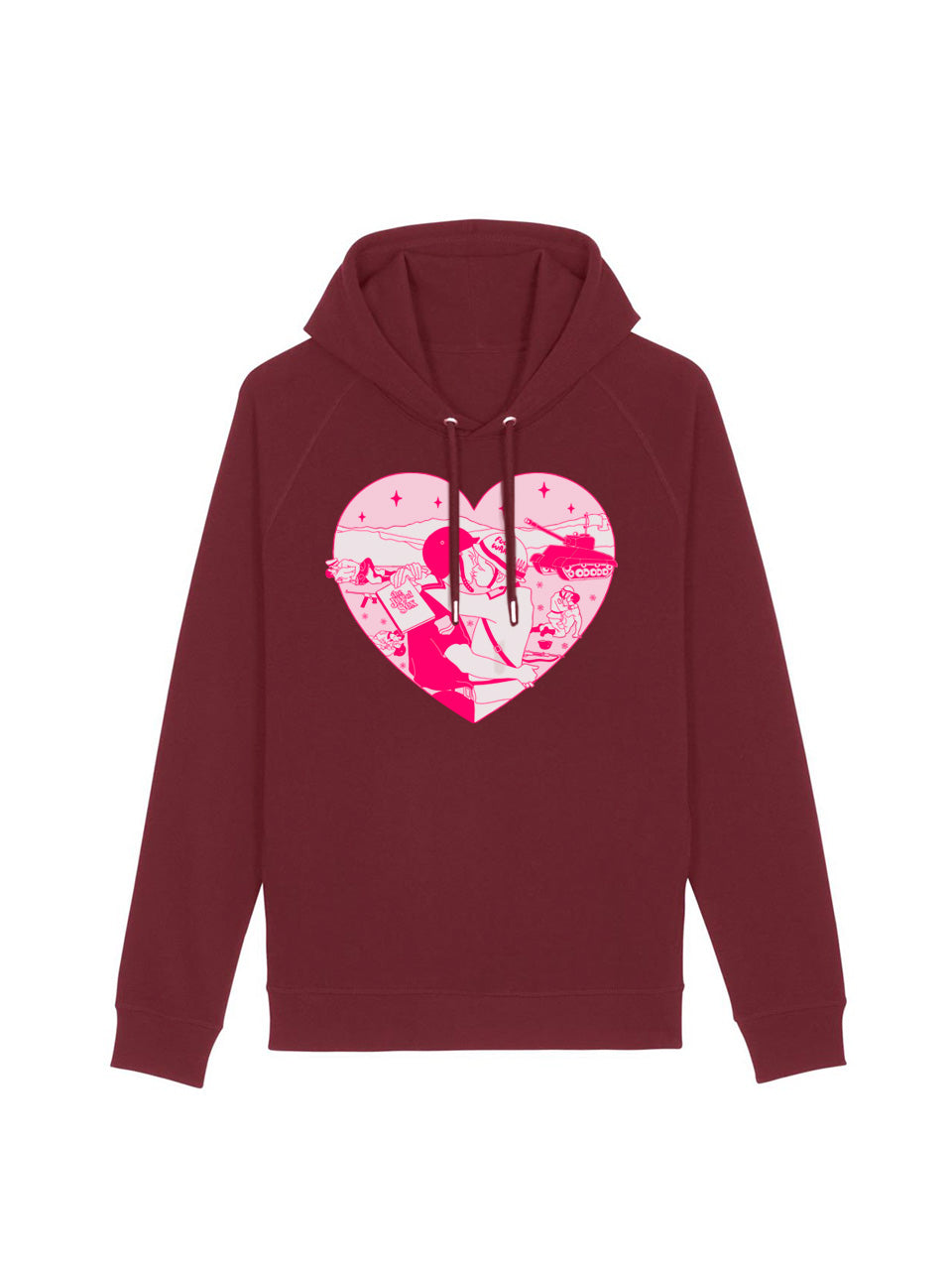 dna merch Freude Am Frieden Alex Comfort Kapuzenpullover Schwarz Bio