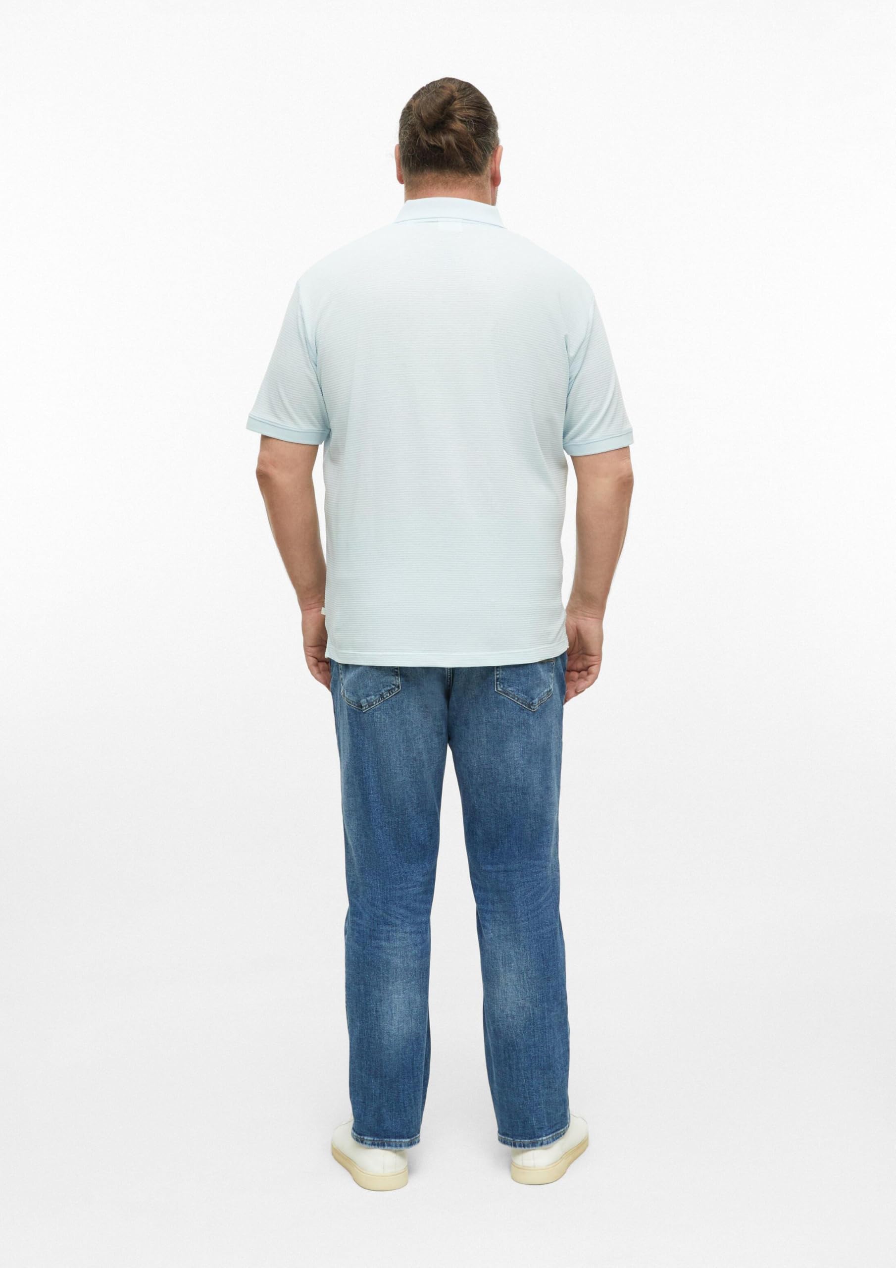 s.Oliver Junior Polo-Shirt hellblau Jacquard Kurzarm