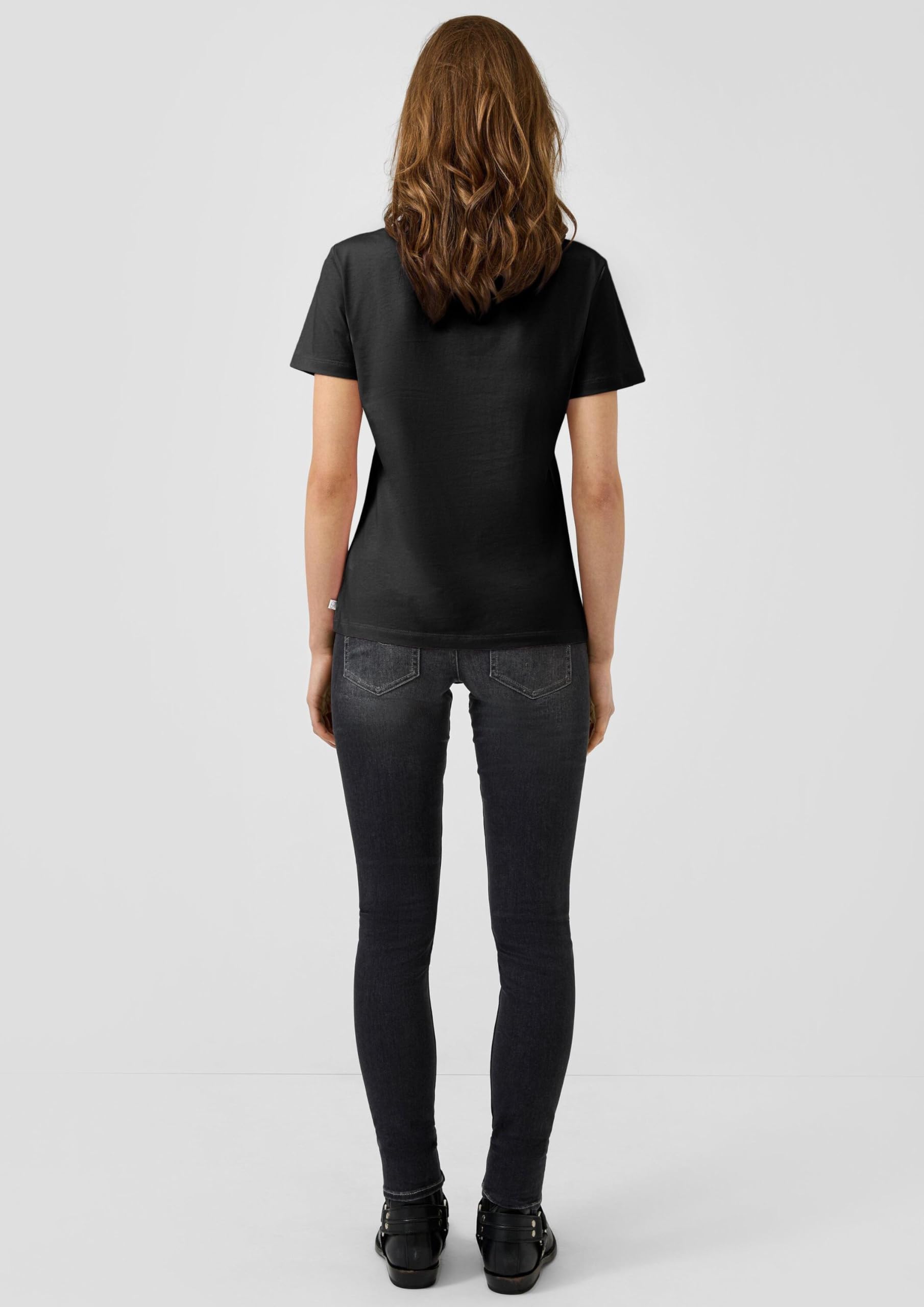 s.Oliver Junior QS Shirt Stickerei Rosa Baumwolle