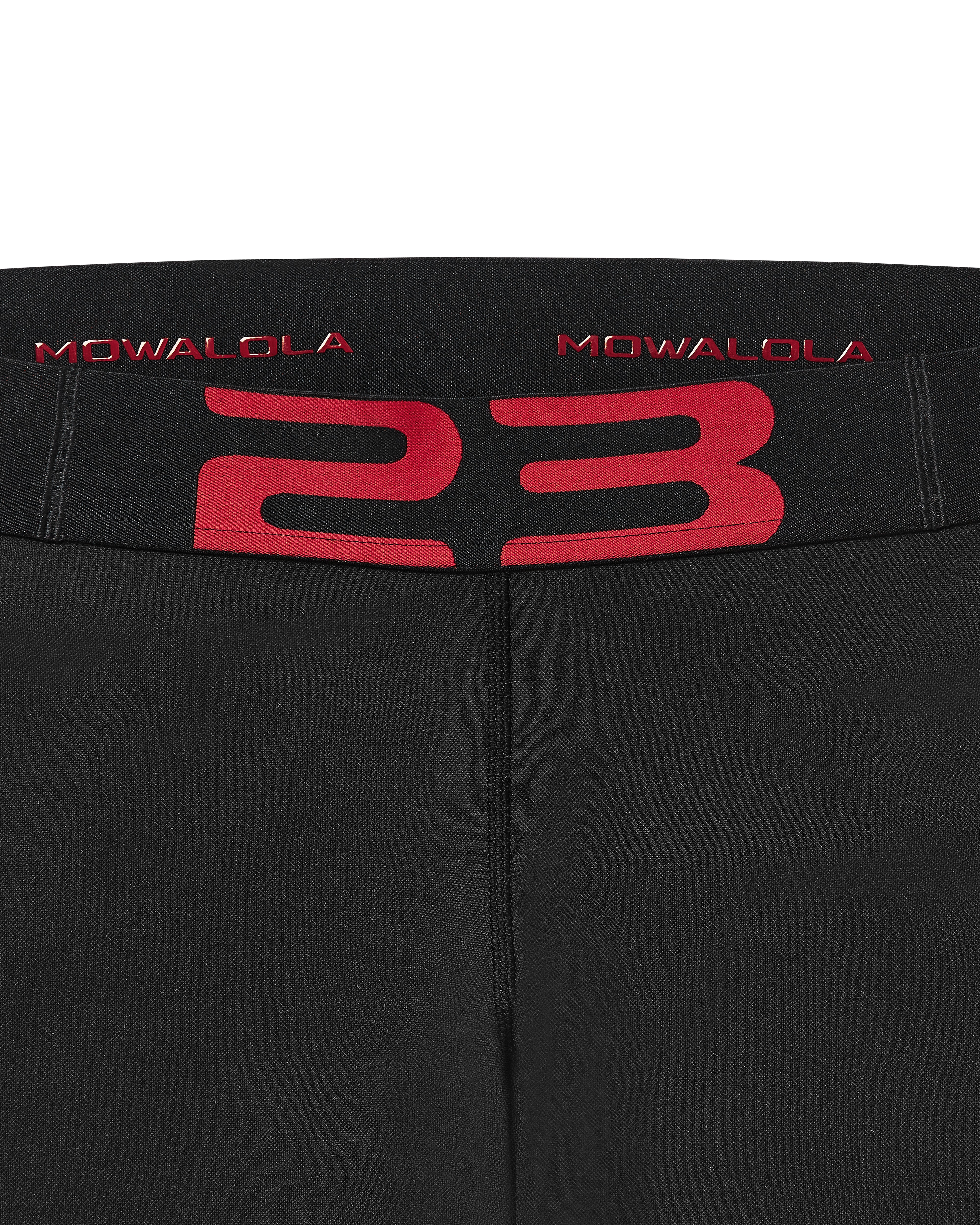 Mowalola Jordan Knit Leggings Schwarz Gym Red