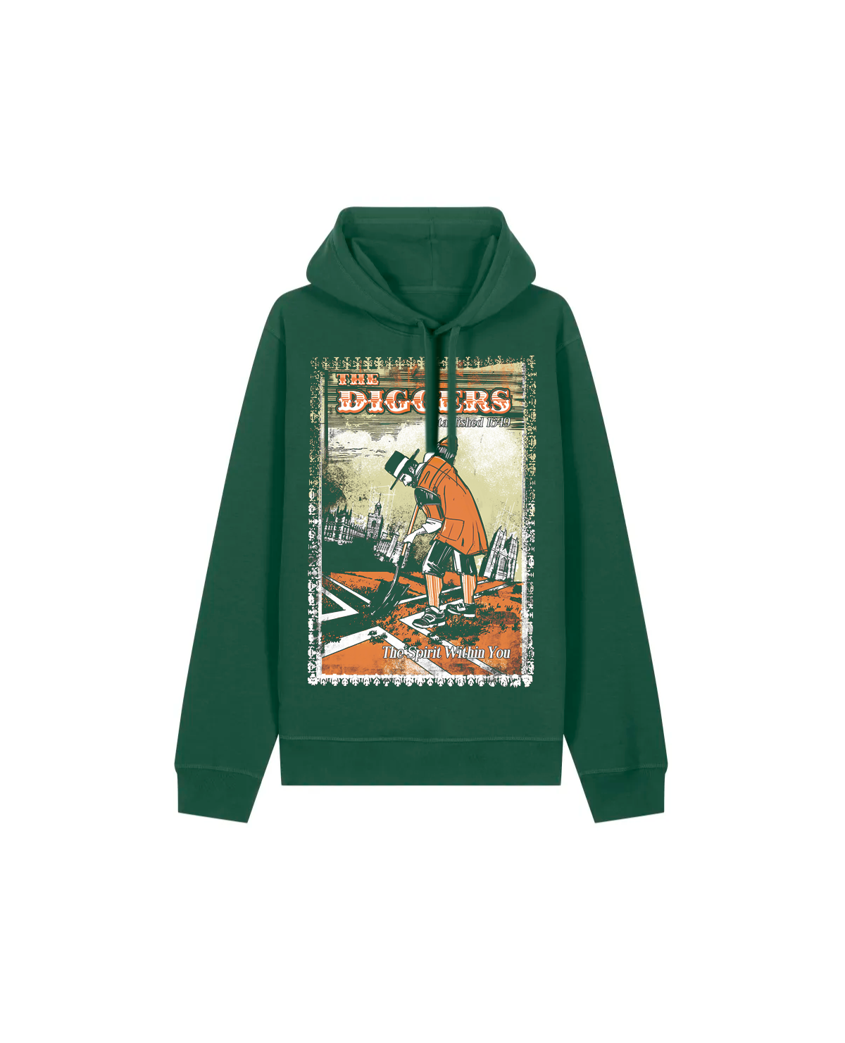 dna merch The Diggers Kapuzenpullover schwarz Bio