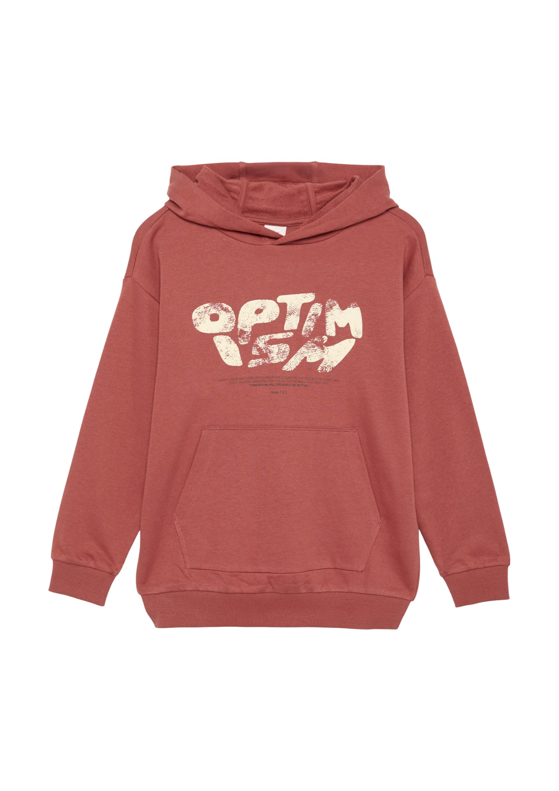 s.Oliver Oversized Hoodie salbeigrün mit Frontprint