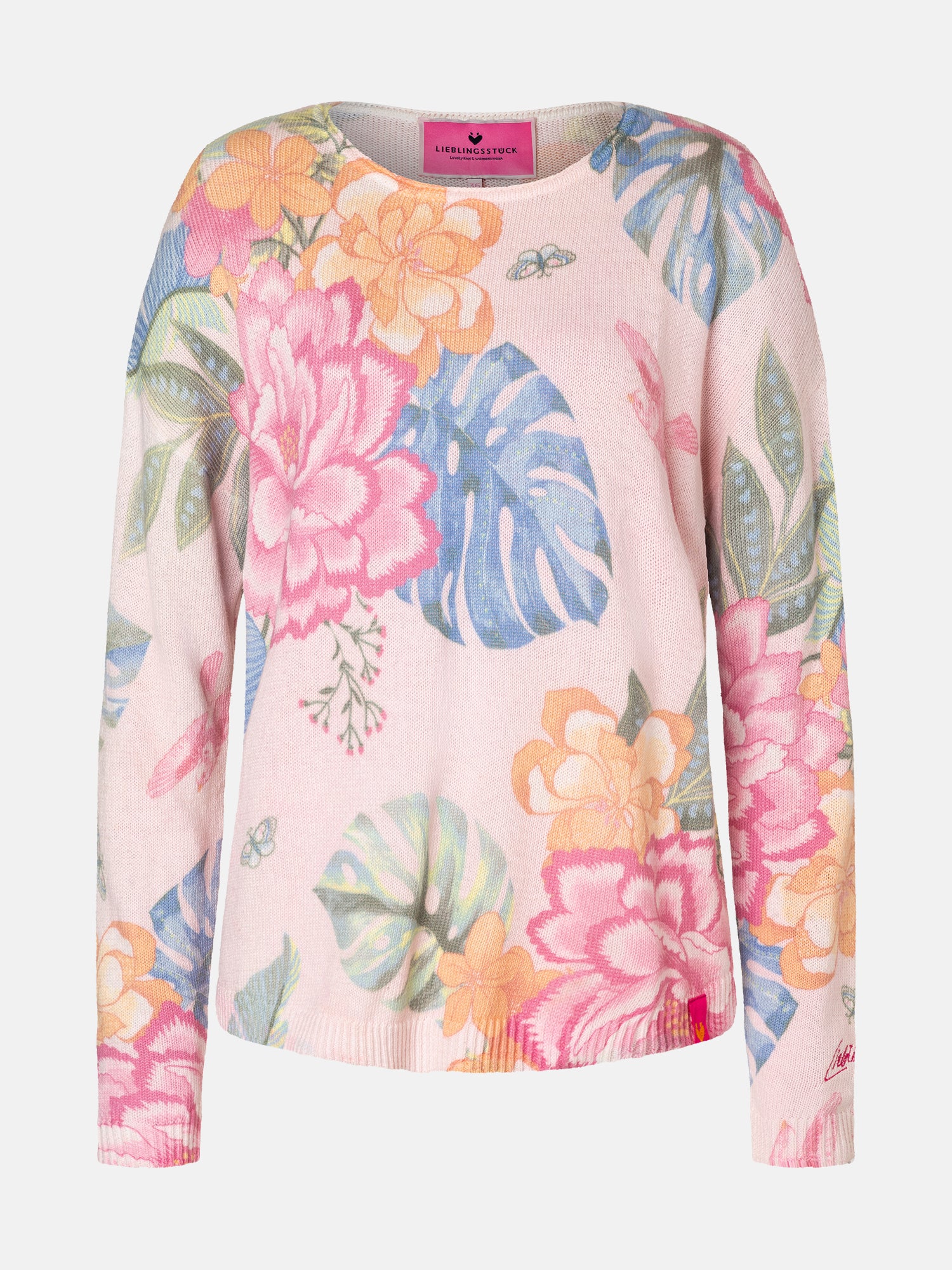Lieblingsstück ArmedaL Pullover pastel pink floral