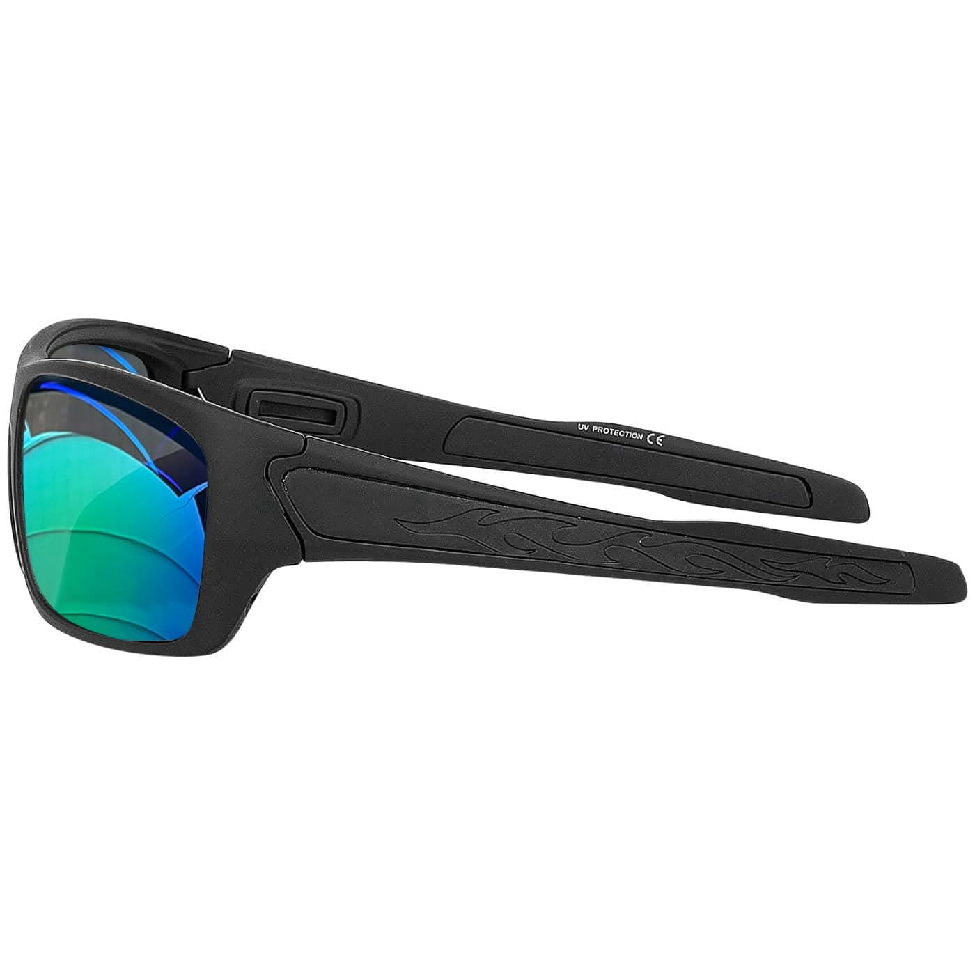 BEZLIT Sport Sonnenbrille polarisiert Schwarz Grün/Blau