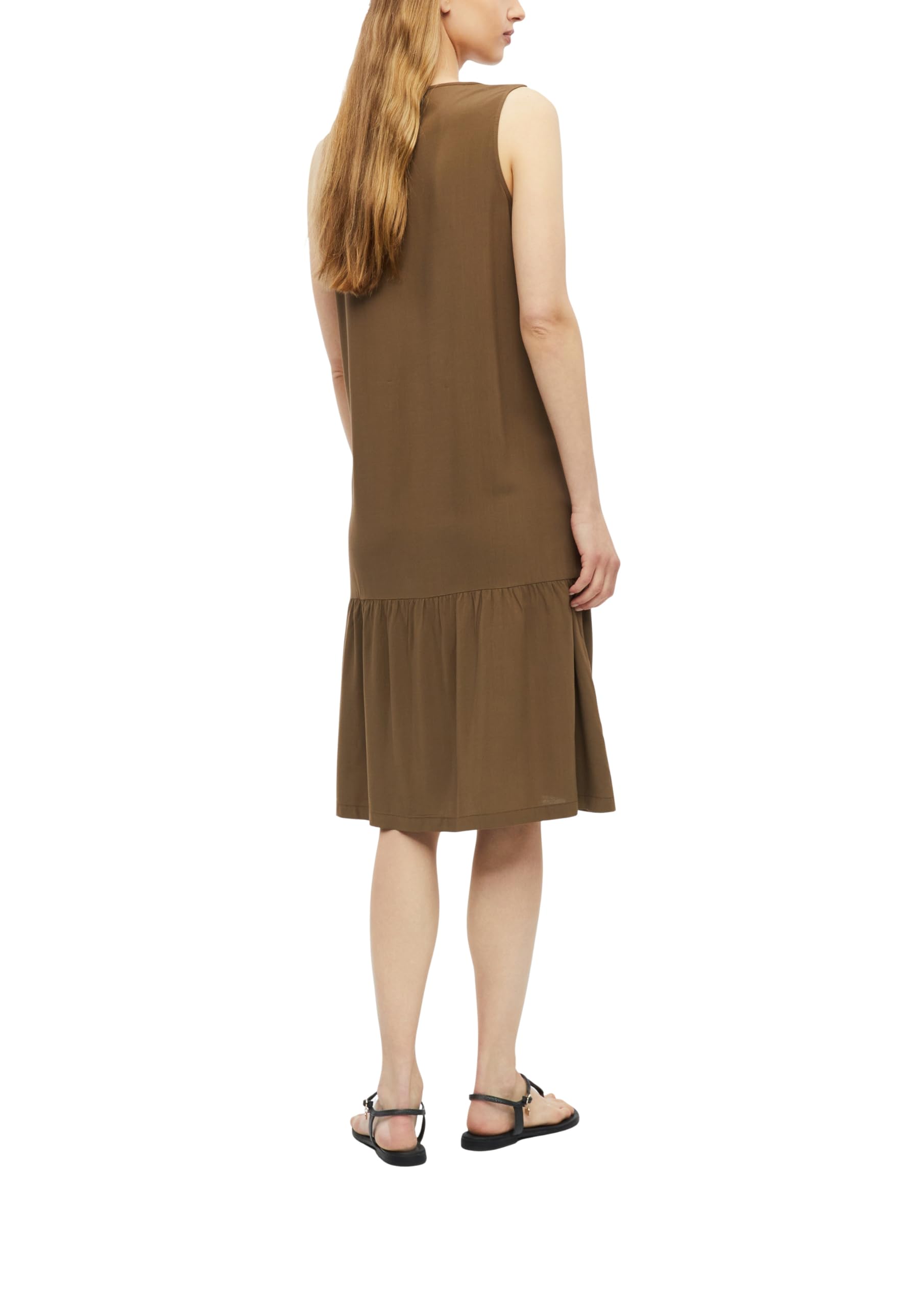 s.Oliver Allover-Print Midi Kleid Viskose Bordeaux