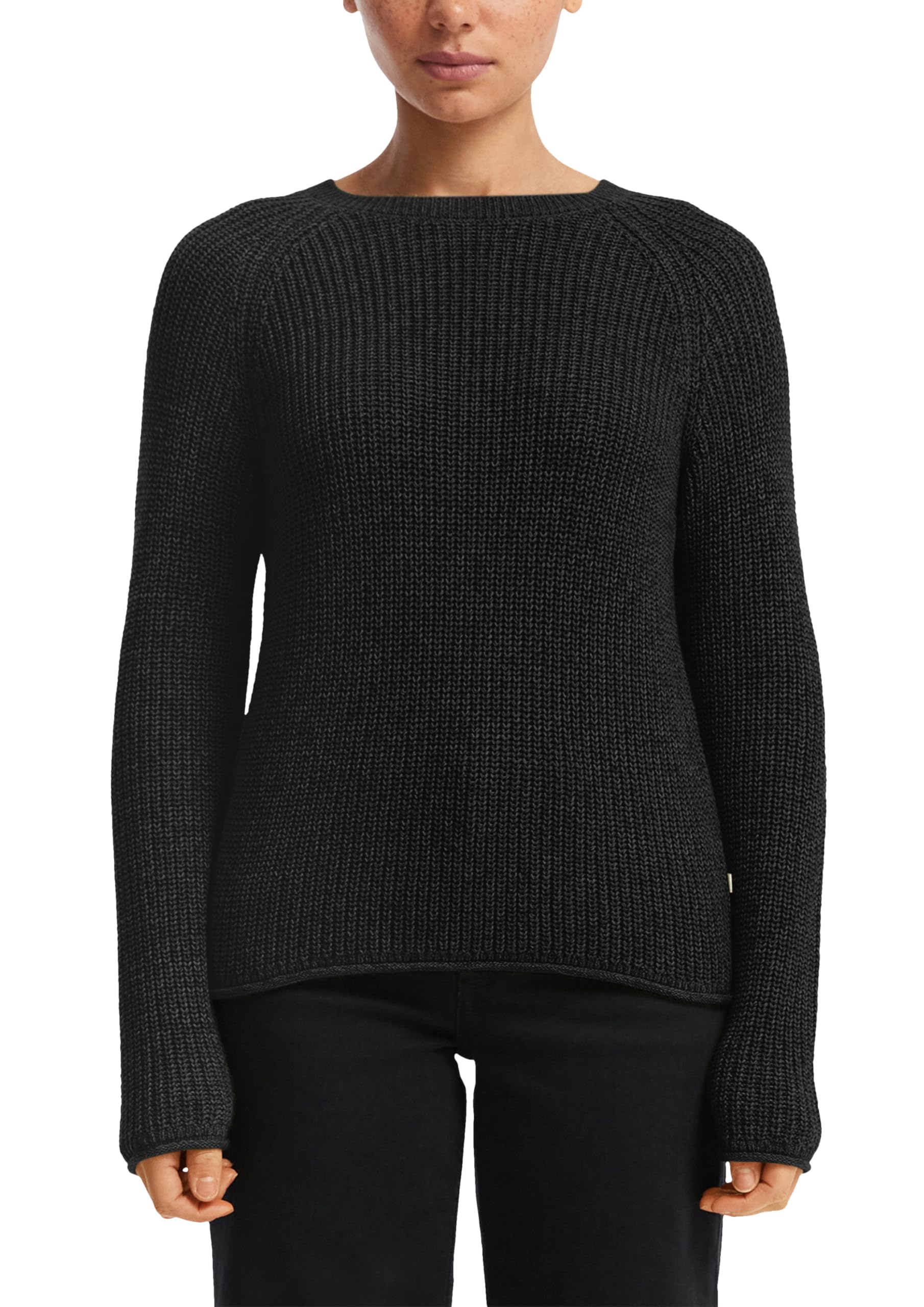 s.Oliver QS Strickpullover Raglanärmel Größe M meliert Baumwolle