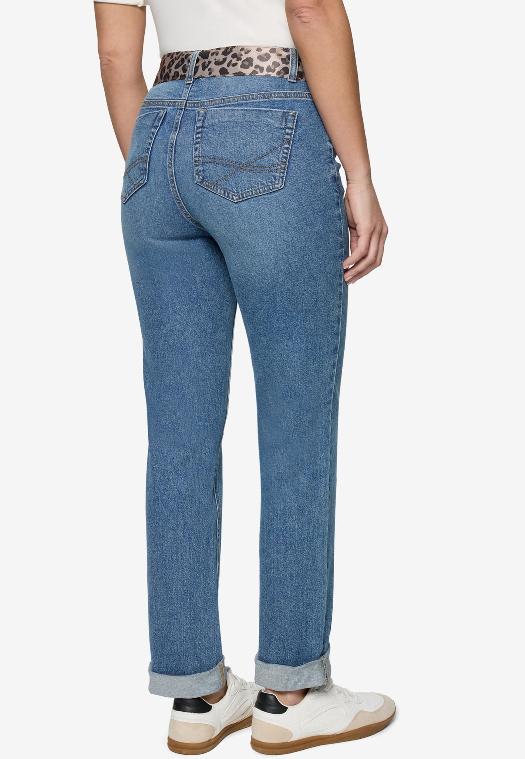 zero Jeans 1/1 Länge Damenjeans mit Stretch