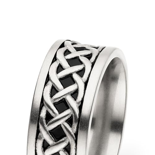 s.Oliver RED LABEL Ring Herren silber Gr.62 gebürstet
