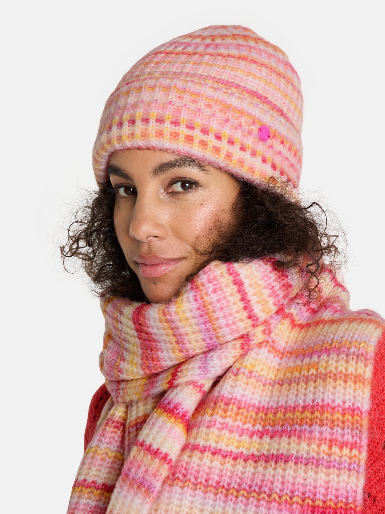 Lieblingsstück Cozy Moments Mütze Rippstrick rose